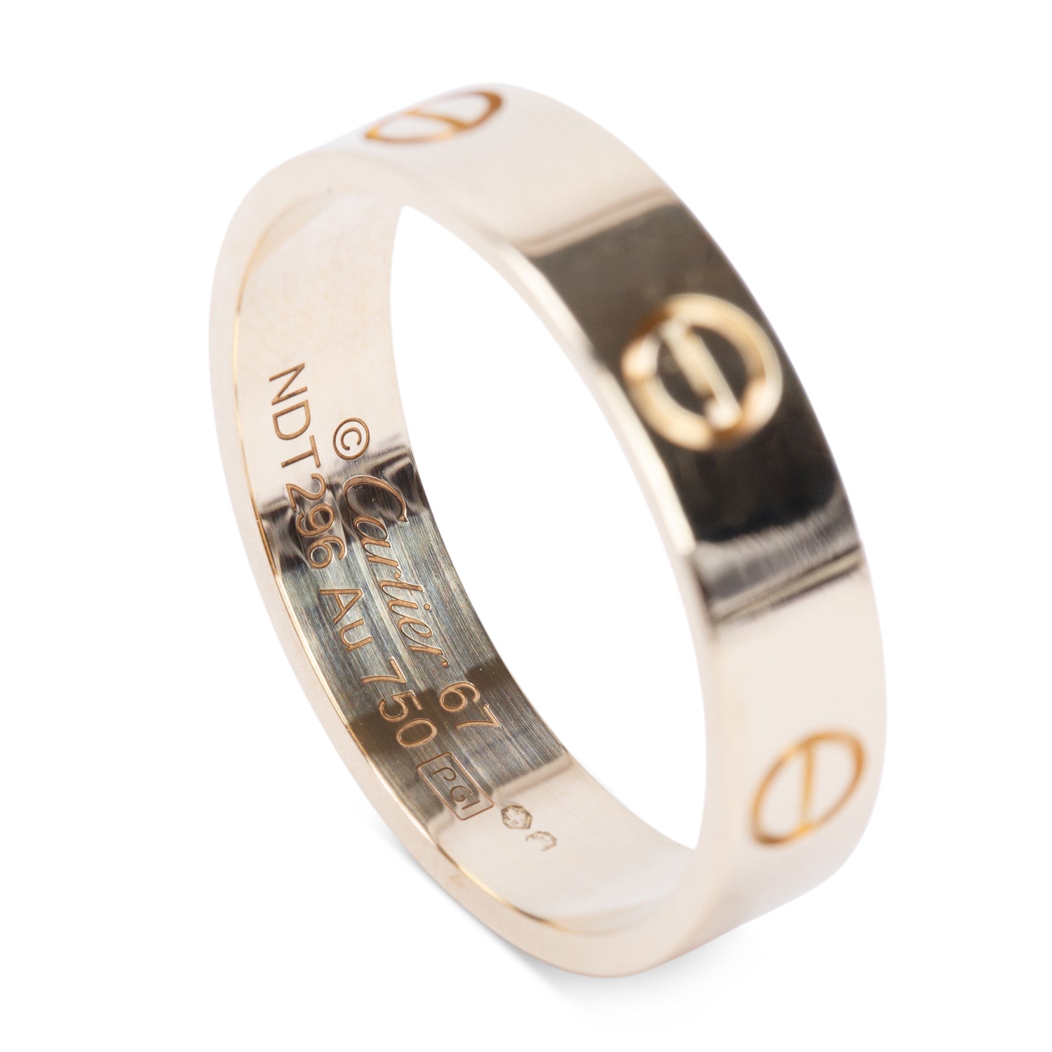 Cartier 2021 18k Yellow Gold 5.5 MM Love Ring, Classic Model, Size 67 11.75 w/ Box, Receipt & Certificate