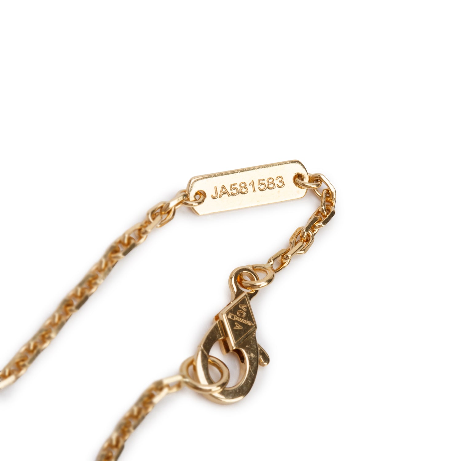 Van Cleef & Arpels 18k Yellow Gold Malachite Magic Alhambra 1 Motif Long Necklace w/ Box, Receipt, & Certificate