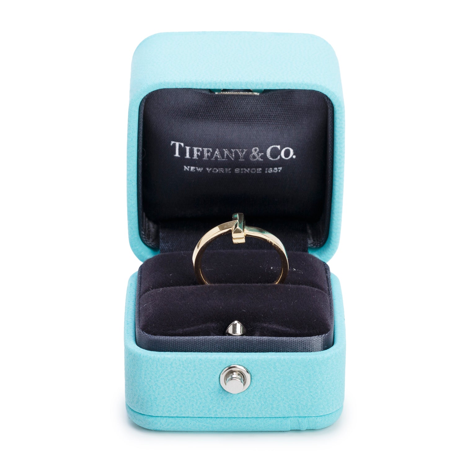 Tiffany & Co. 18k Yellow Gold T1 Ring, Size 5.75 w/ Box