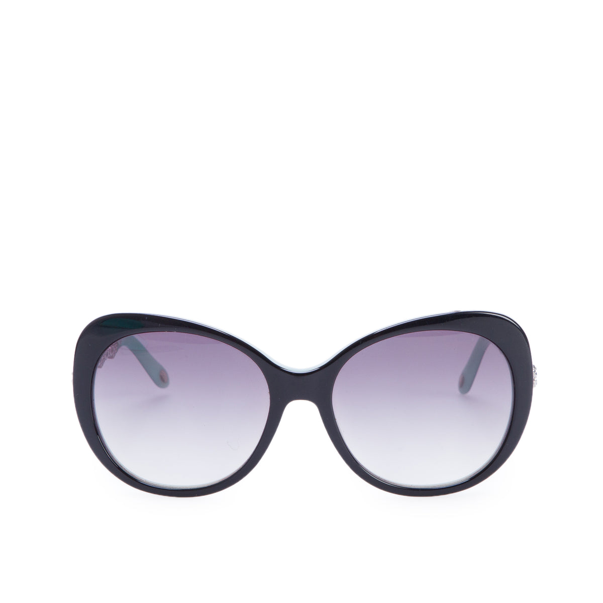 Tiffany & Co. TF4053-B Black/Blue Crystal Gradient Cat Eye Sunglasses