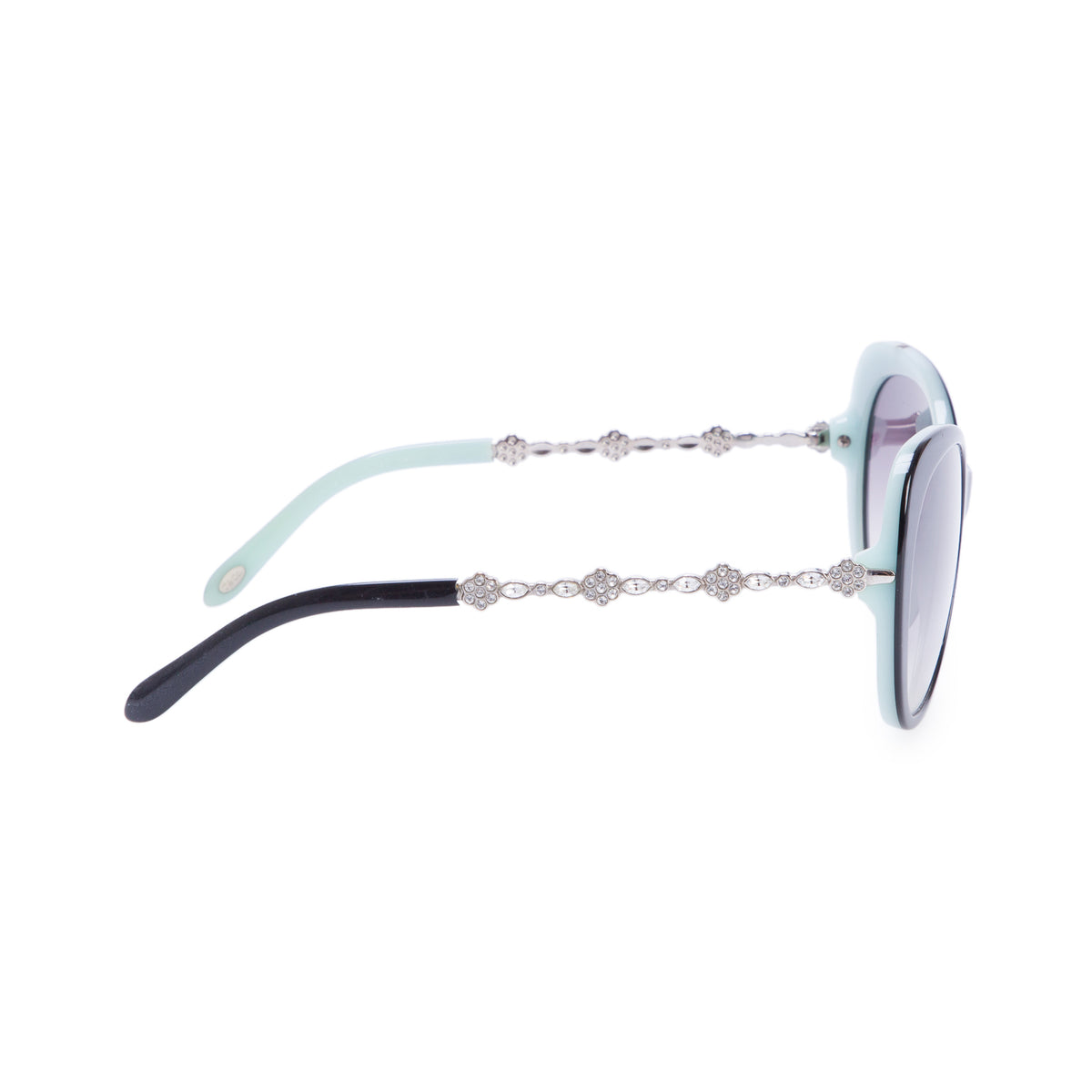 Tiffany & Co. TF4053-B Black/Blue Crystal Gradient Cat Eye Sunglasses