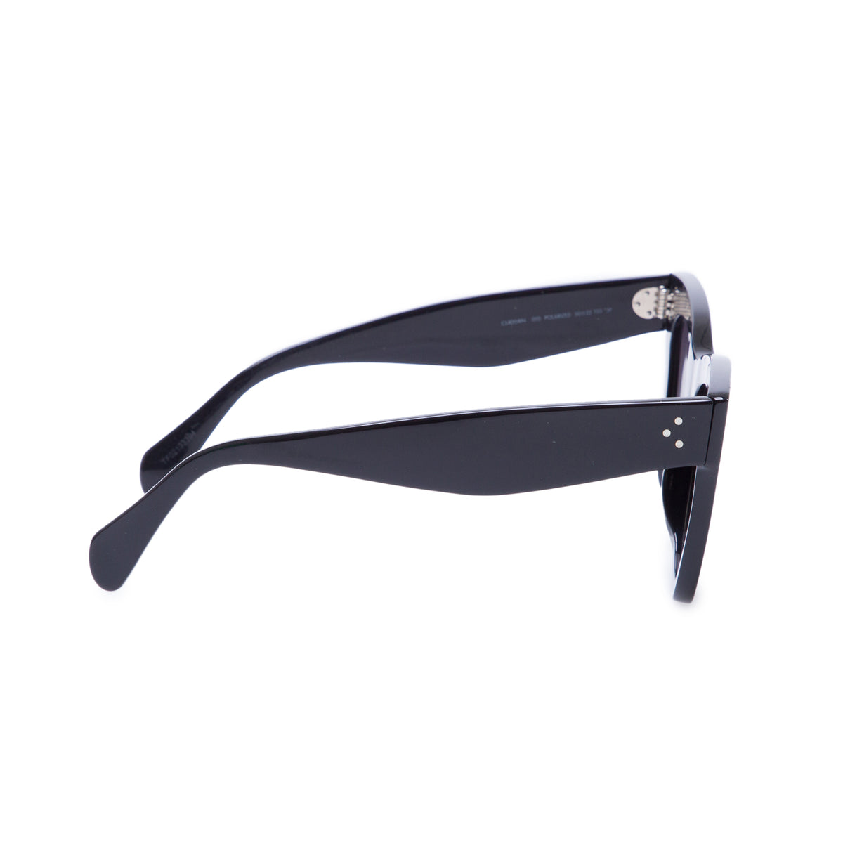 Celine CL4004IN Black Acetate Cat Eye Sunglasses w/ Case