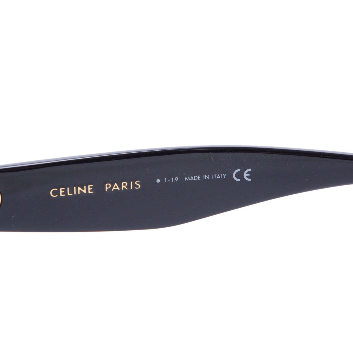 Celine CL4004IN Black Acetate Cat Eye Sunglasses w/ Case