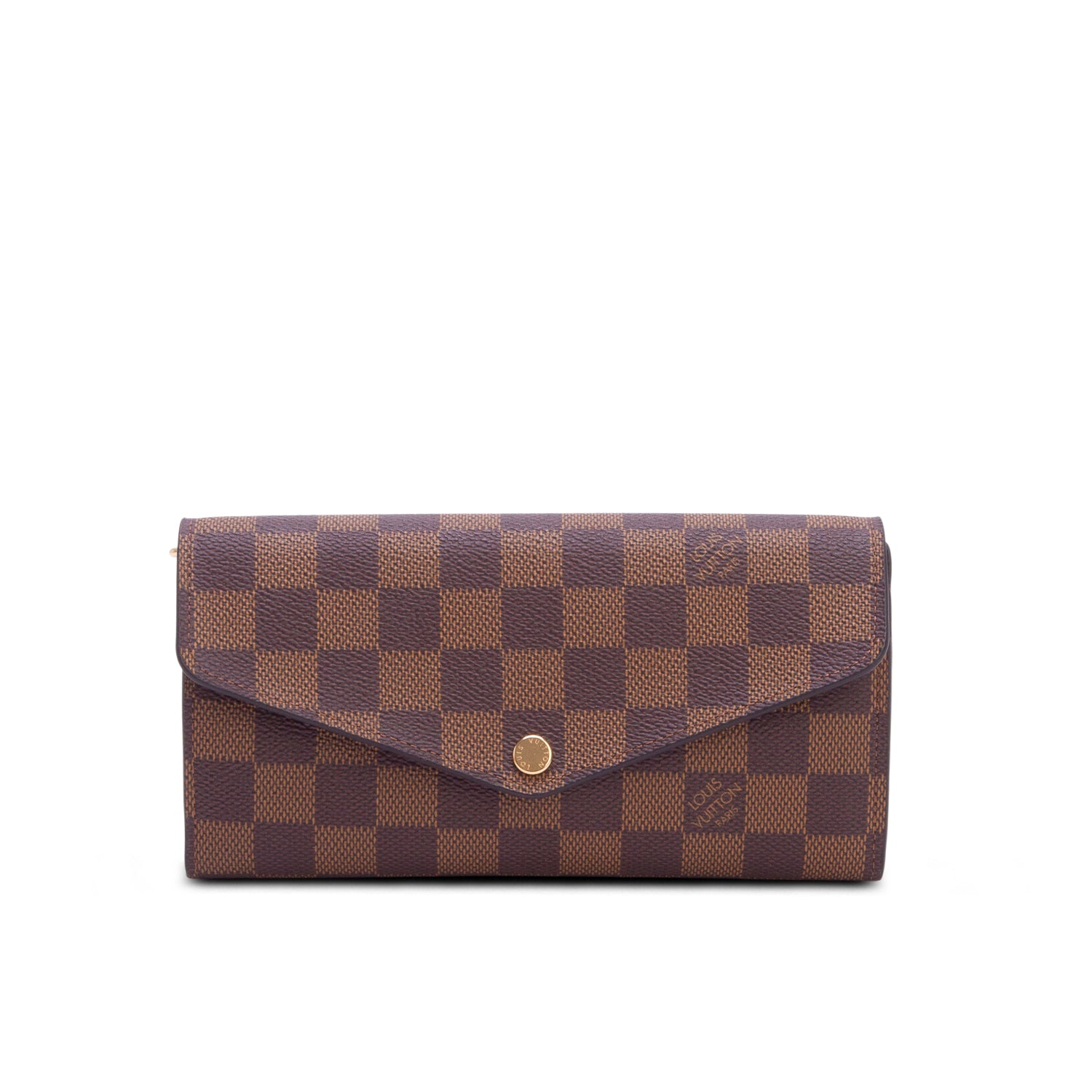 Louis Vuitton Damier Ebene Sarah Wallet w/ Box & Receipt