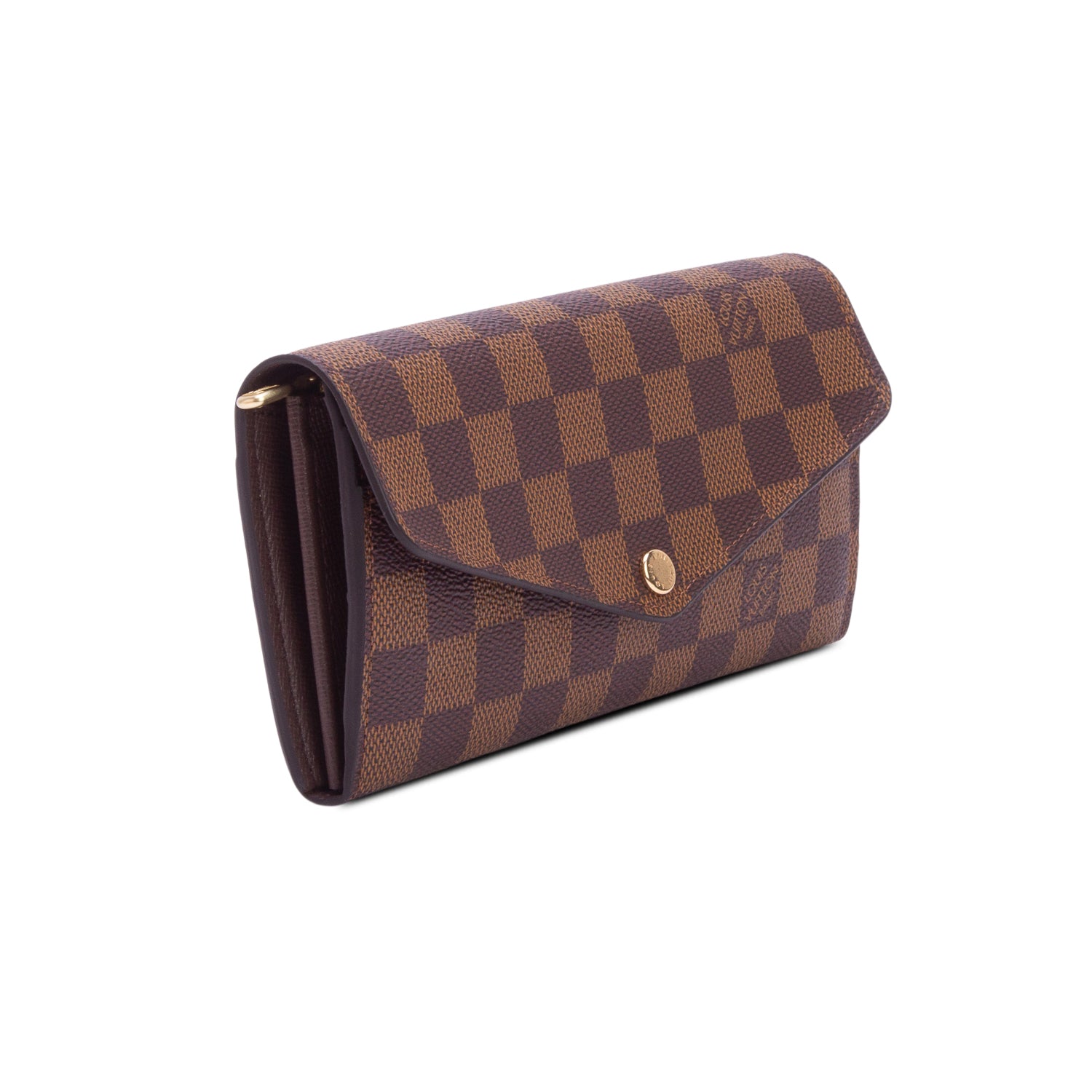 Louis Vuitton Damier Ebene Sarah Wallet w/ Box & Receipt