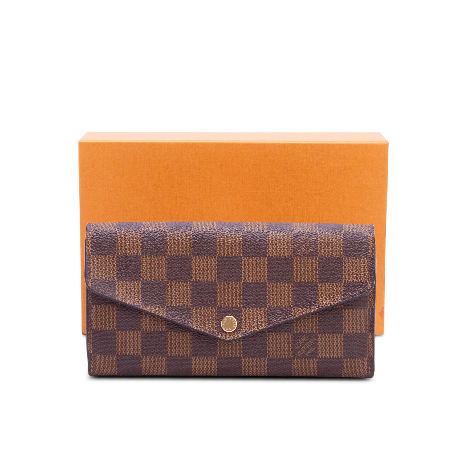 Louis Vuitton Damier Ebene Sarah Wallet w/ Box