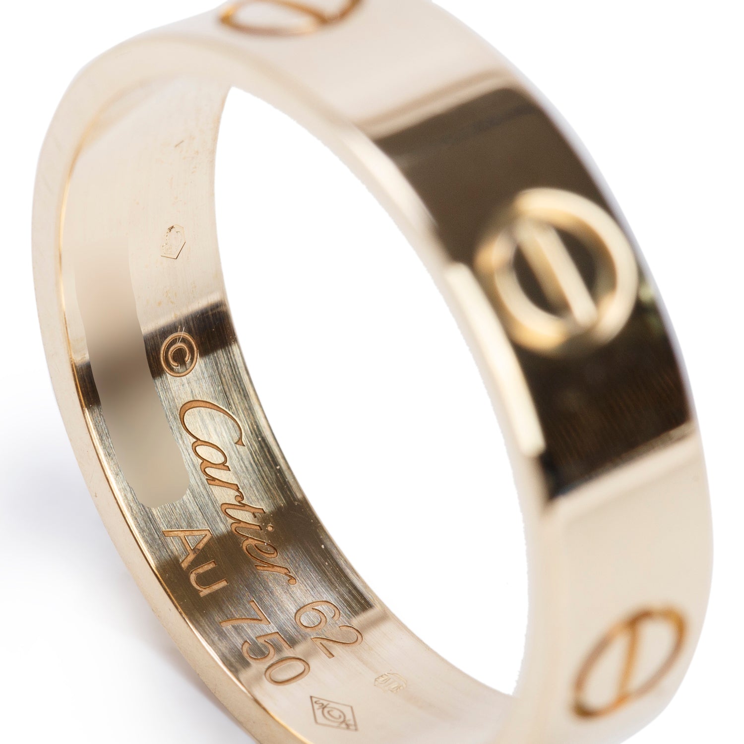 Cartier 18k Yellow Gold 5.5 MM Love Ring, Classic Model, Size 62 9.75