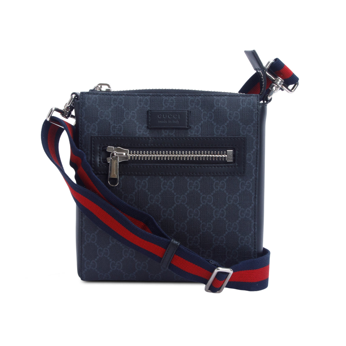 Gucci Black GG Supreme Small Messenger Bag