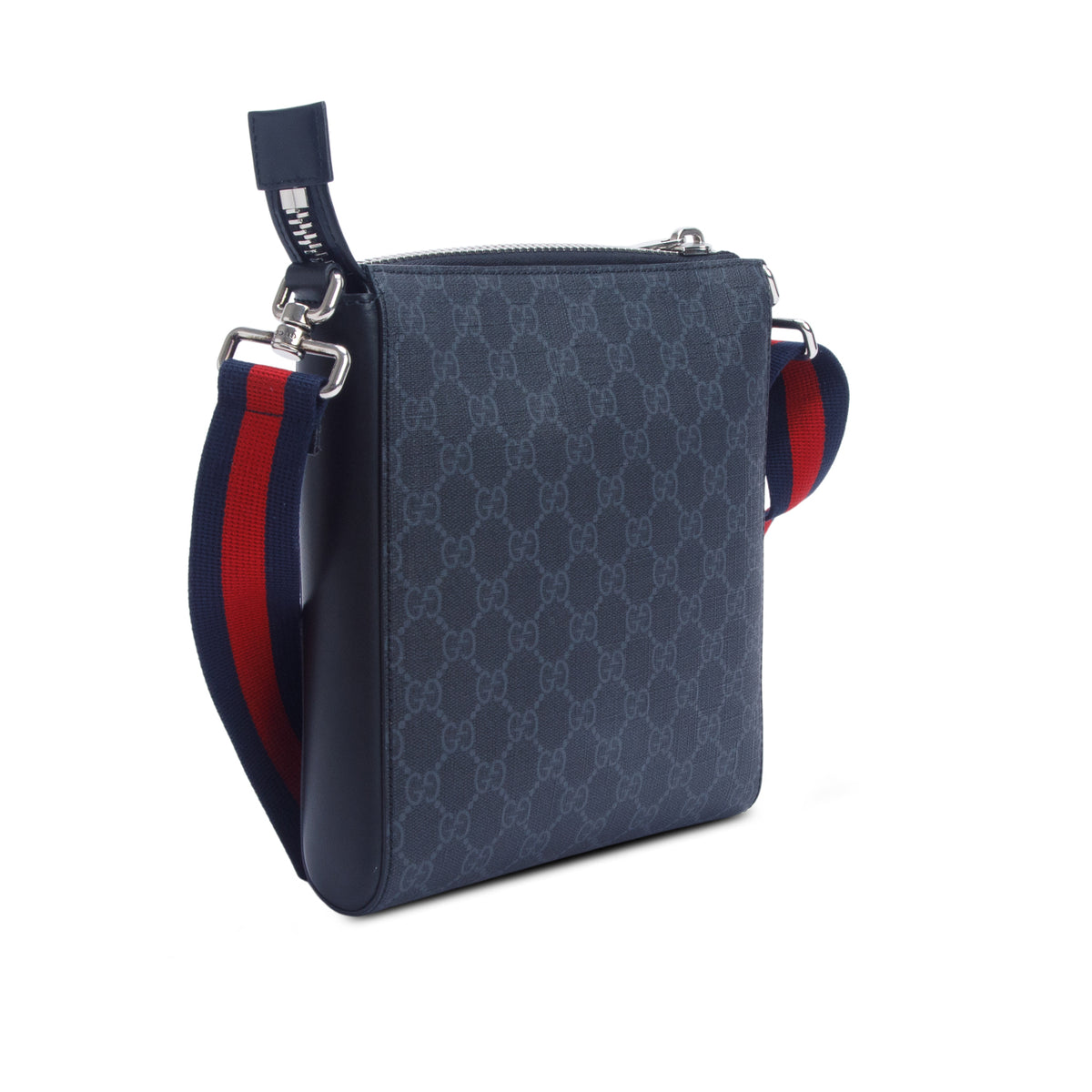 Gucci Black GG Supreme Small Messenger Bag