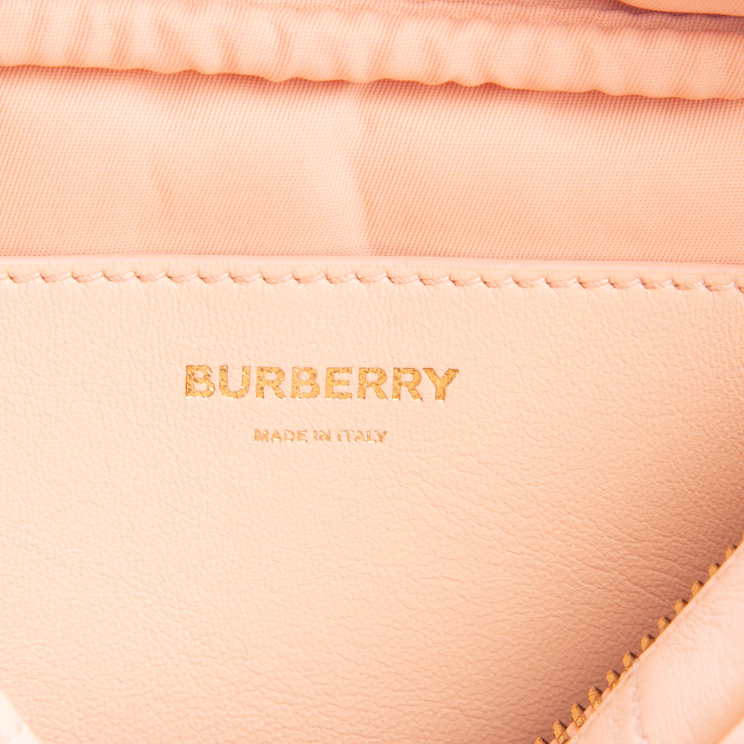 Burberry Pink Calfskin Quilted Small Lola Camera Bag