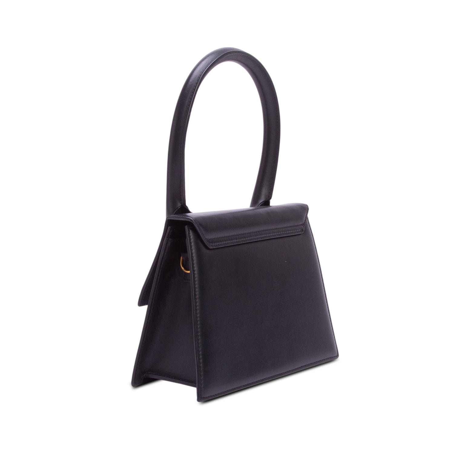 Jacquemus Black Leather Le Grand Chiquito Bag w/ Strap