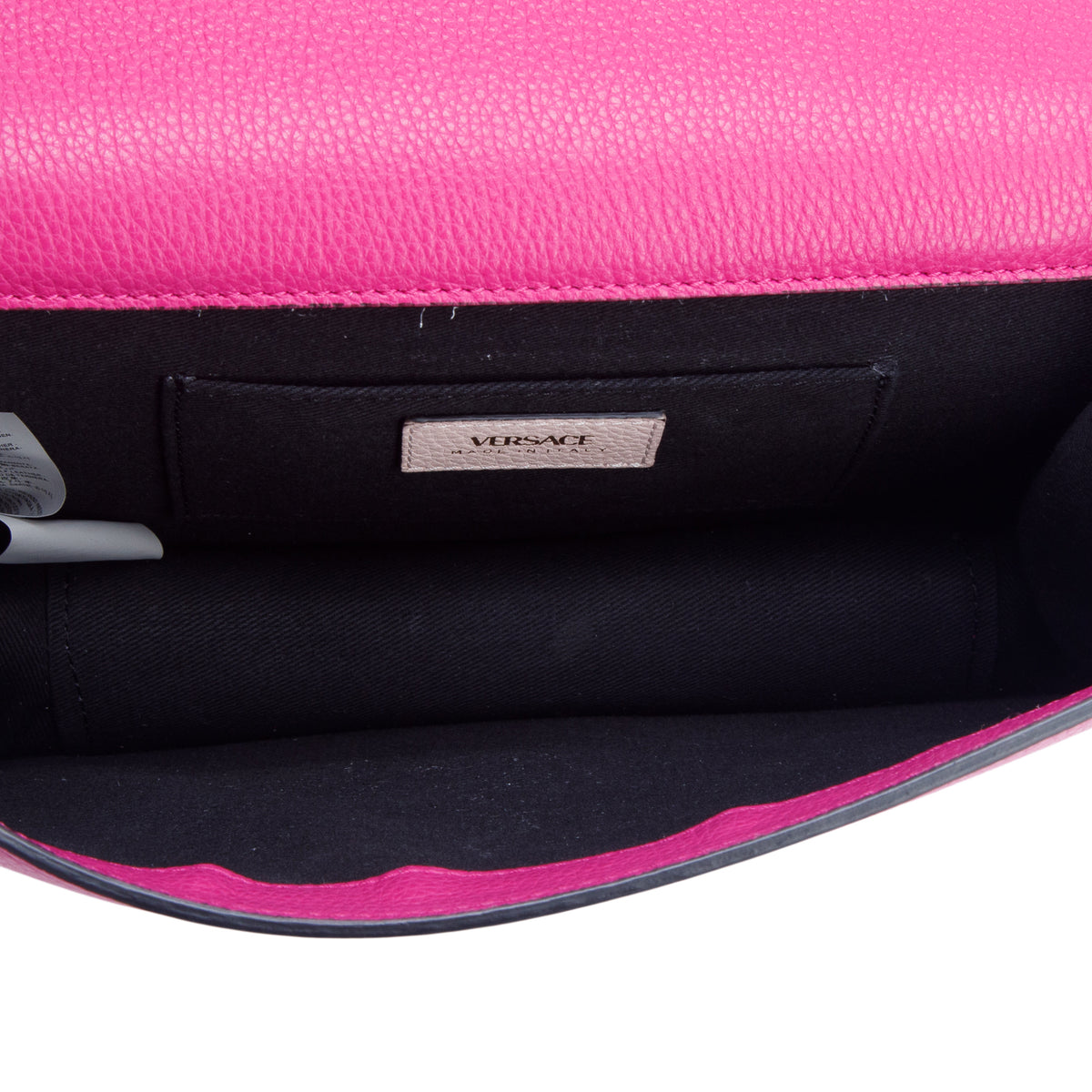 Versace Pink Calfskin Virtus Crossbody Bag