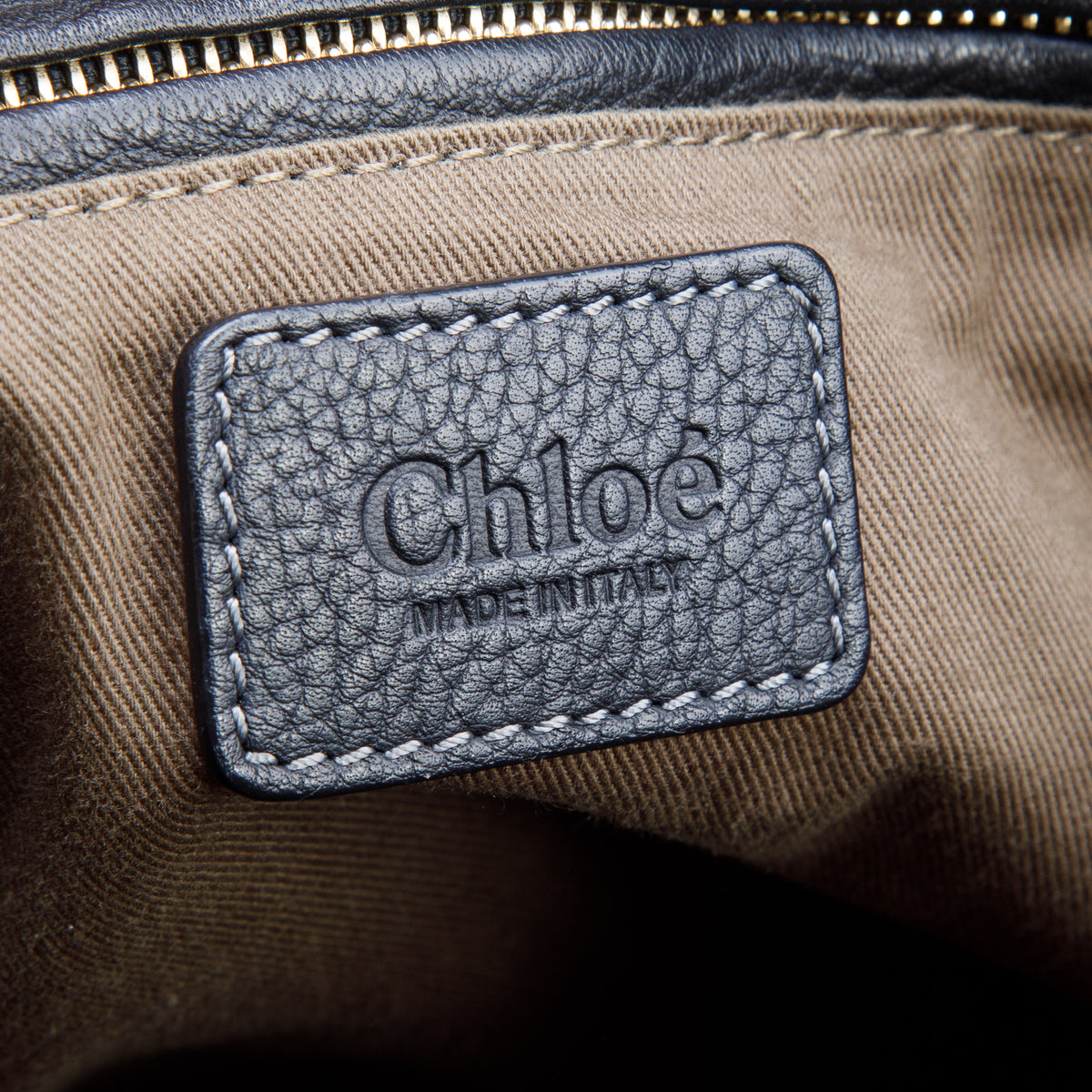 Chloe Black Calfskin Leather Medium Marcie Shoulder Bag w/ Strap