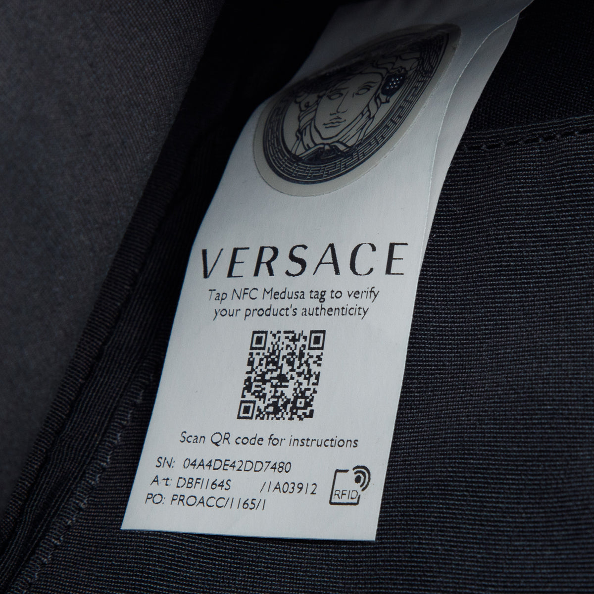 Versace Black Nappa Quilted Leather La Medusa Chain Shoulder Bag
