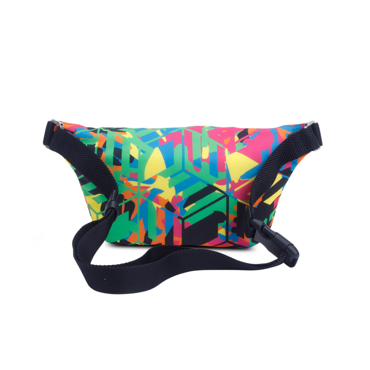 MCM Multicolor Cubic Camouflage Nylon Fursten Belt Bag