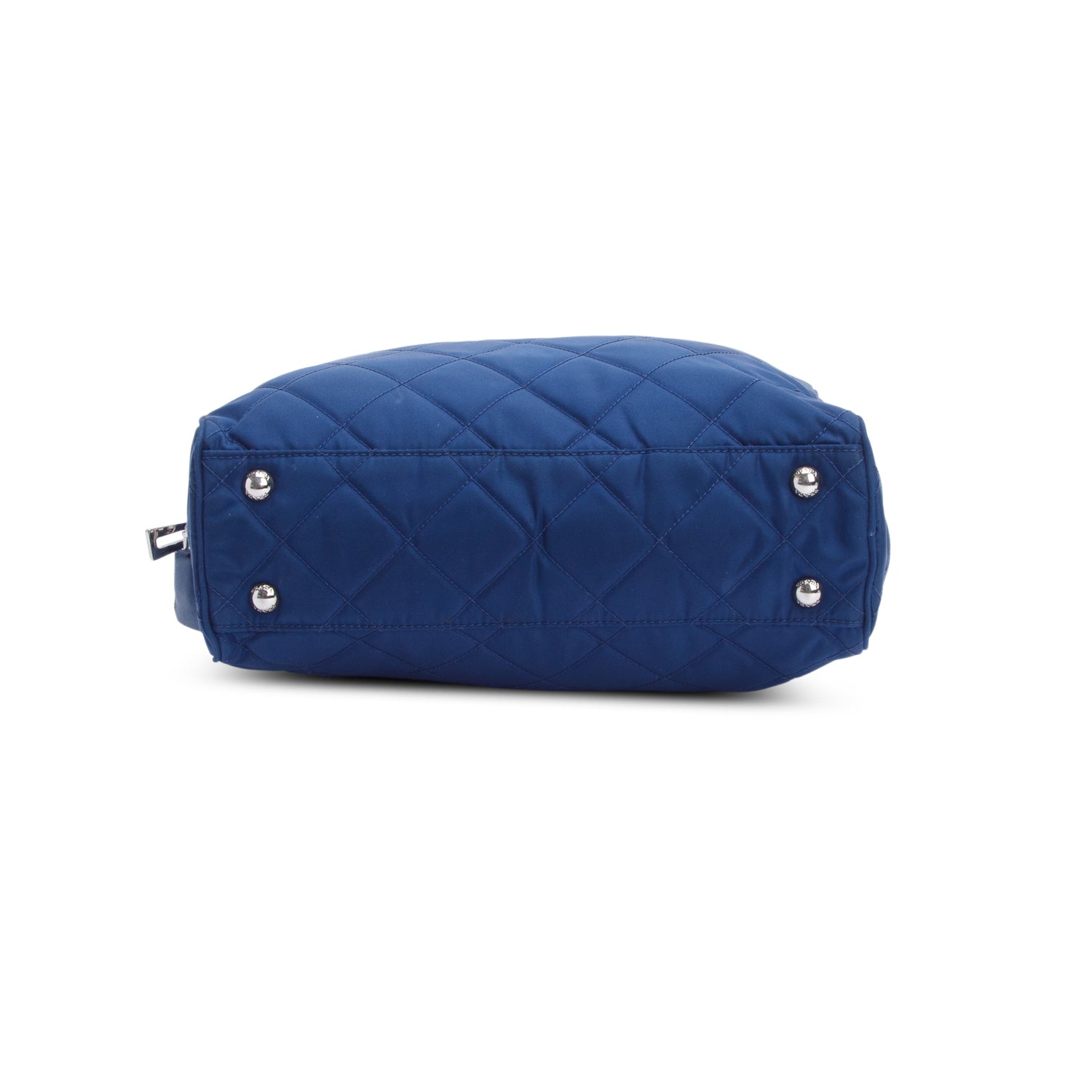 Prada Blue Tessuto Impuntu Quilted Tote