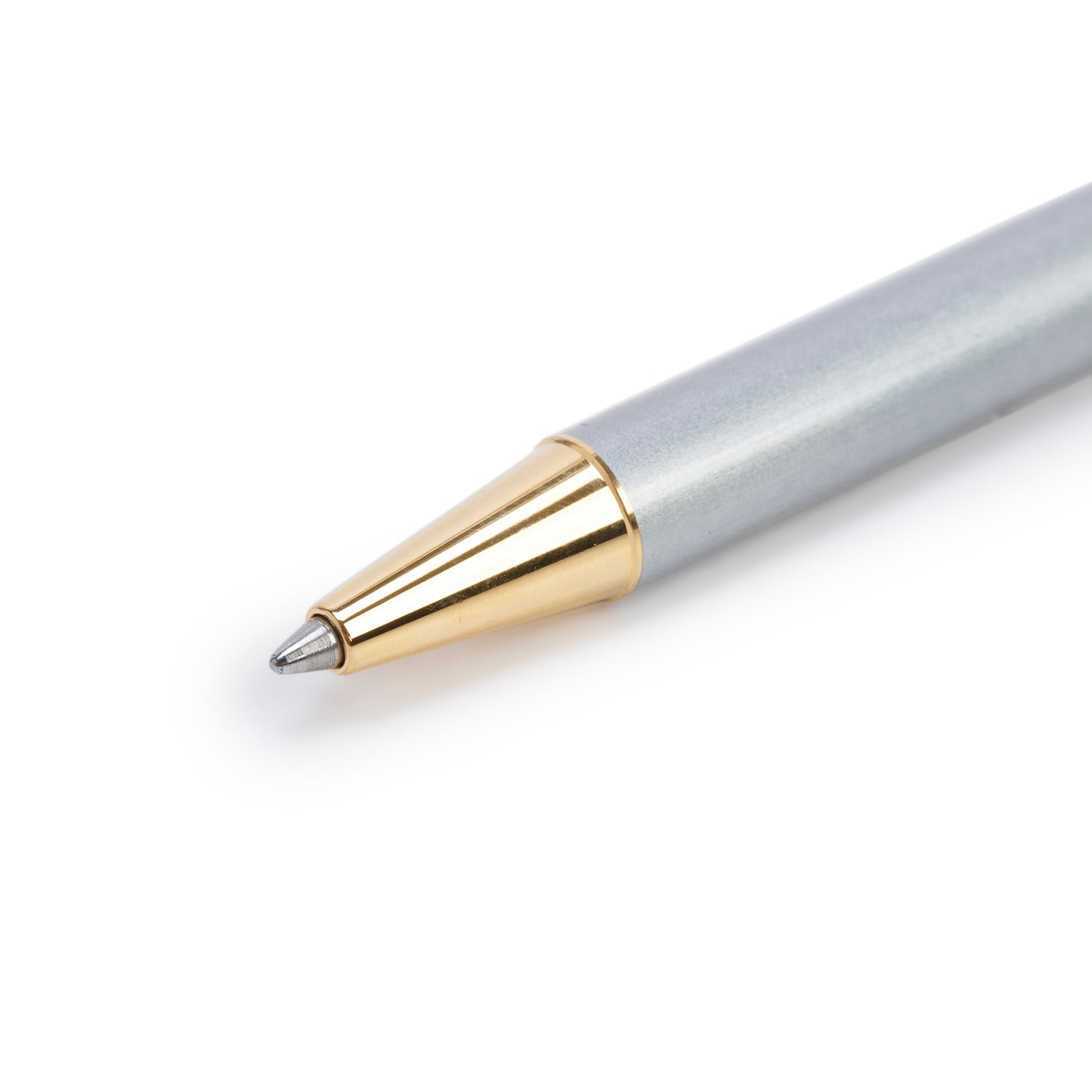 Cartier Palladium & Gold-Plated Santos De Cartier Ballpoint Pen w/ Box