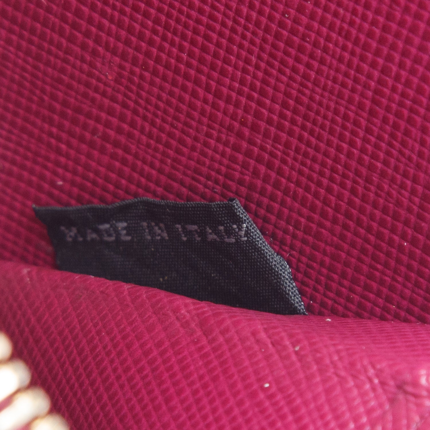 Prada Pink Saffiano Compact Zip Around Wallet