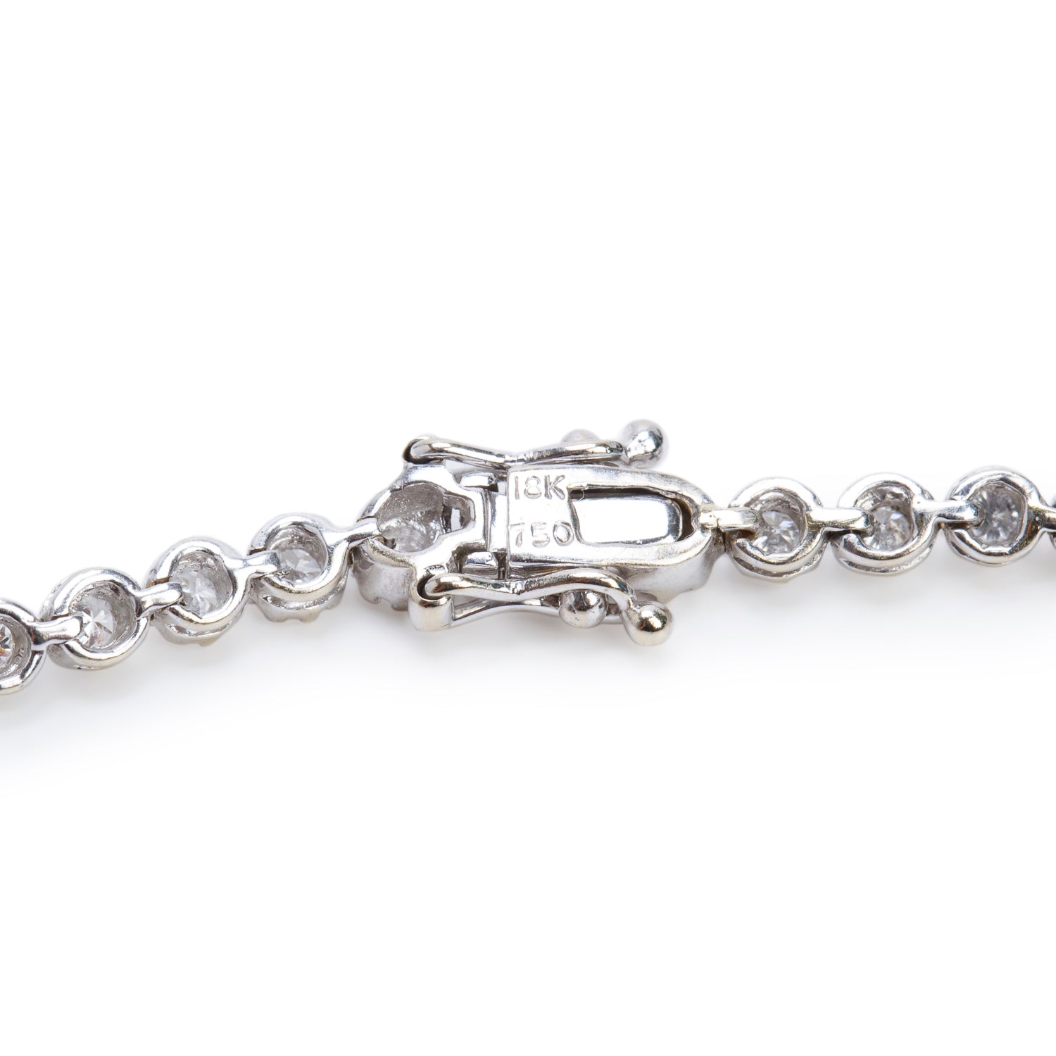 18k White Gold 1.51 tcw. Diamond Tennis Bracelet