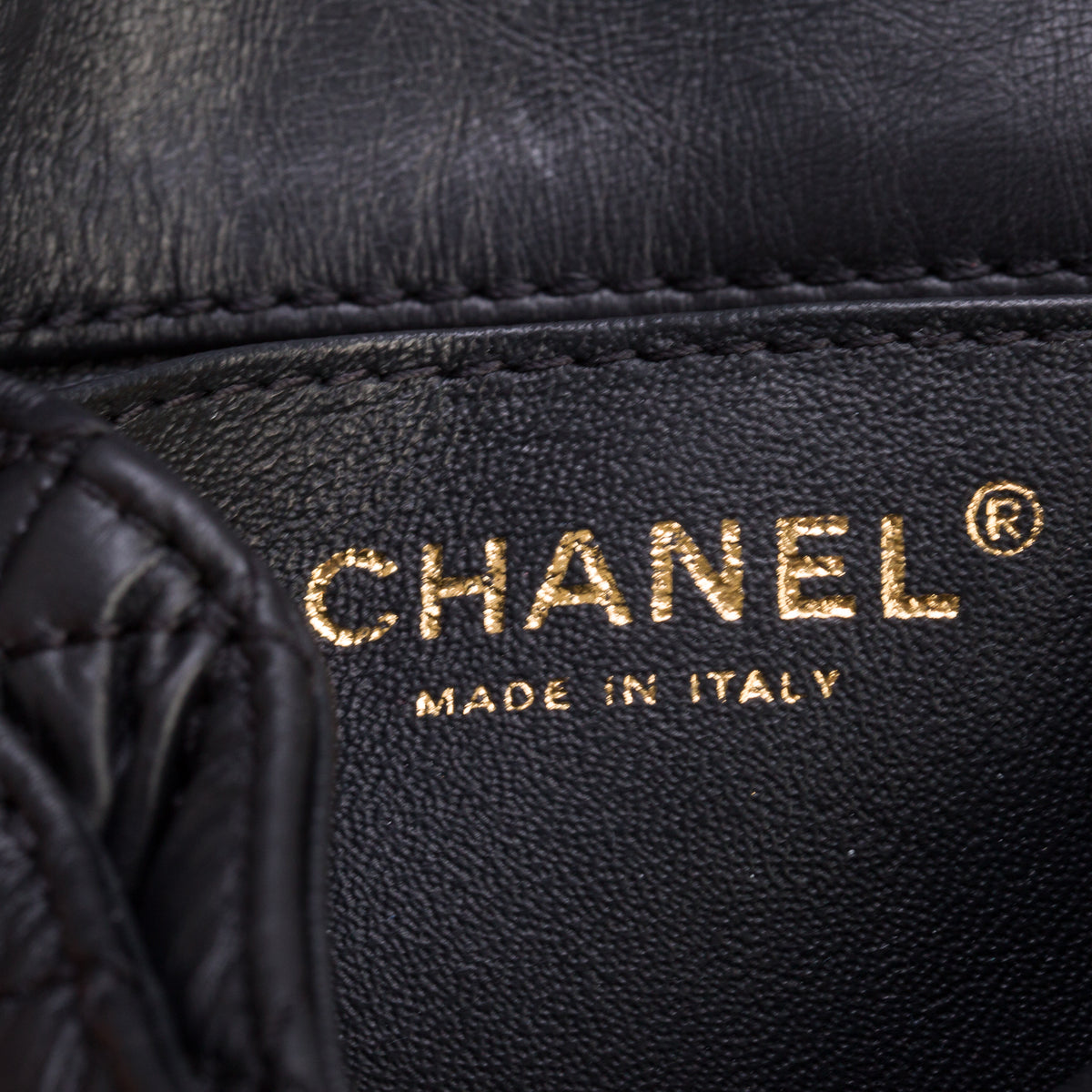 Chanel Black Aged Calfskin Quilted 2.55 Reissue Chain Waist Bag w/ Box