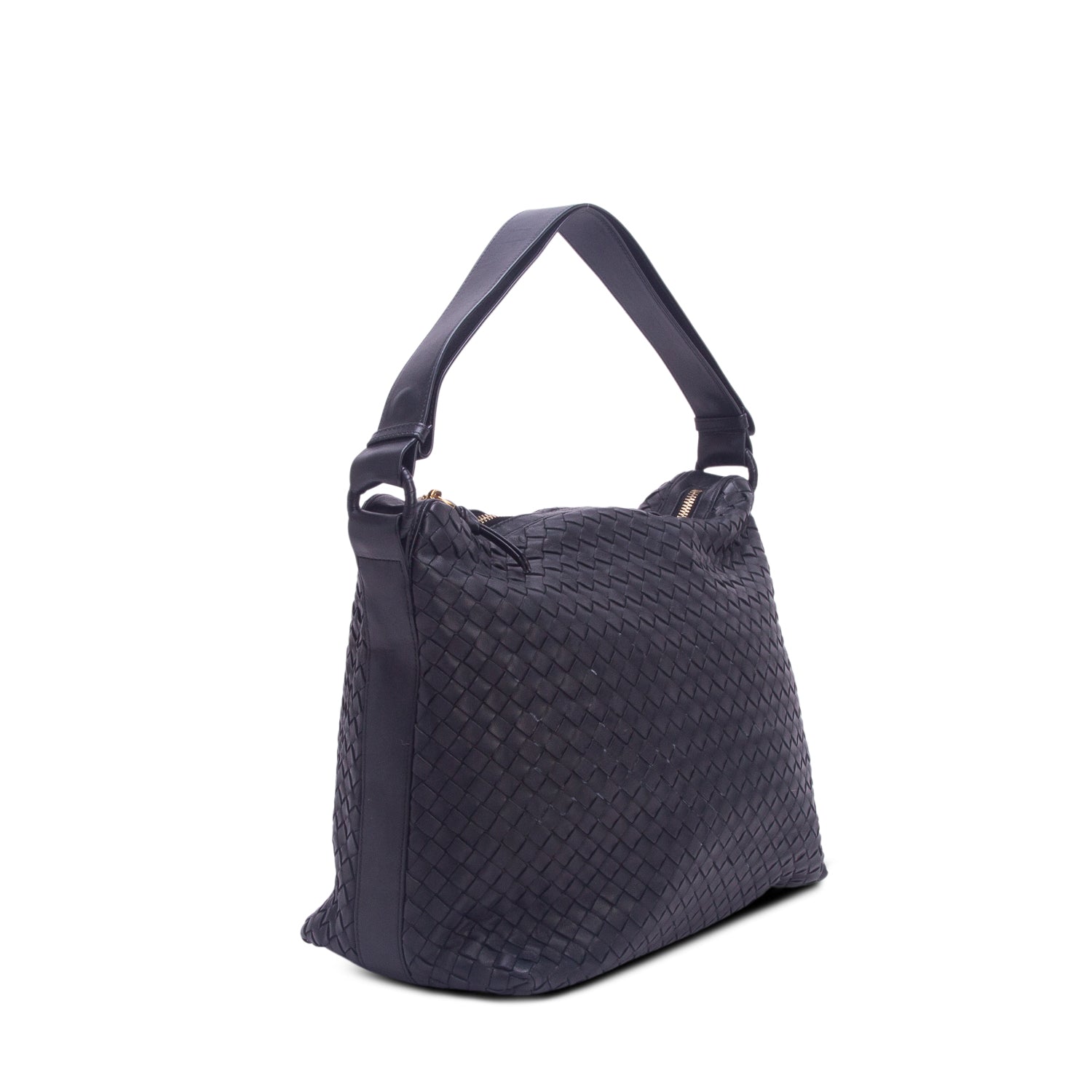Bottega Veneta Black Nappa Intrecciato Hobo