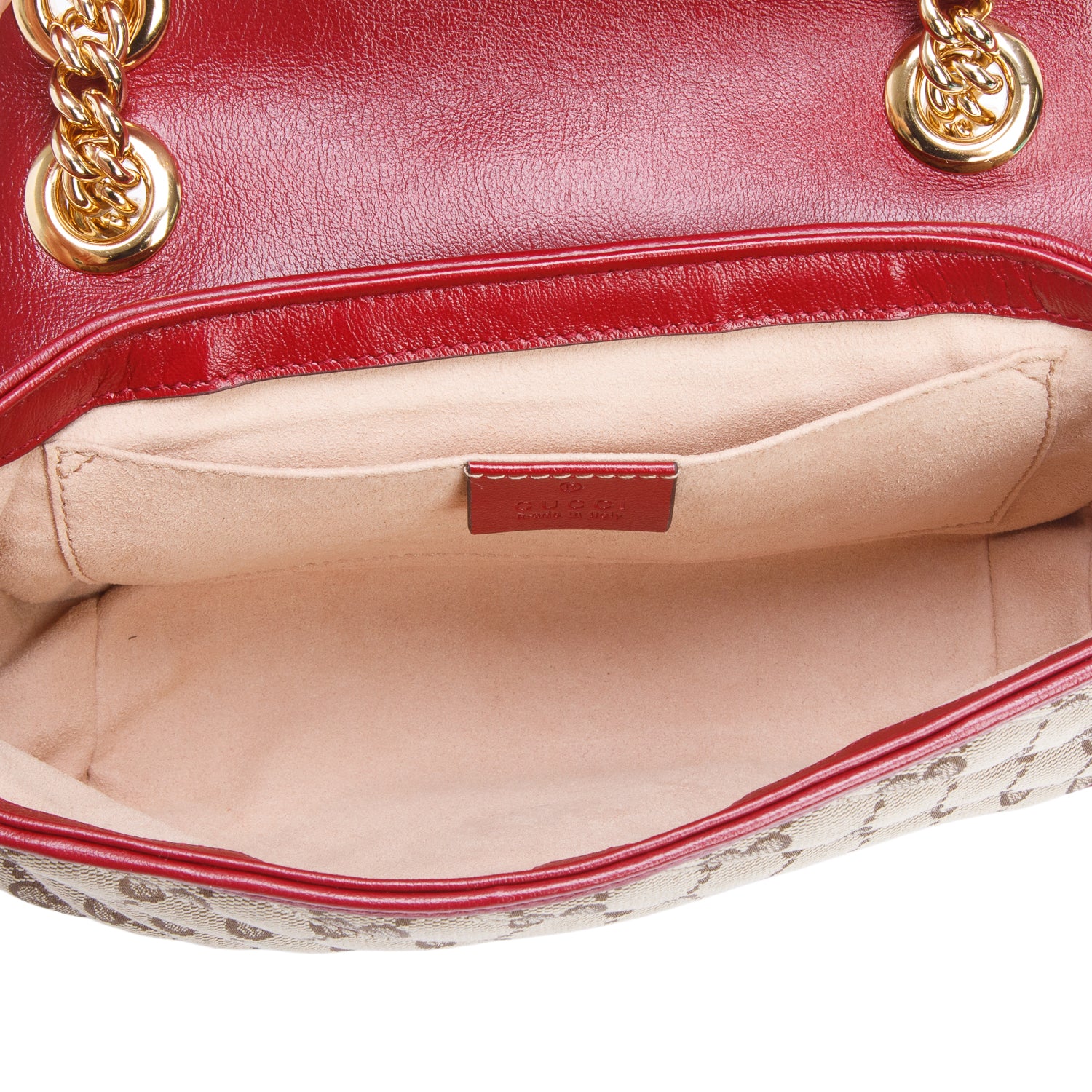 Gucci Monogram Matelasse Diagonal Small GG Marmont Shoulder Bag