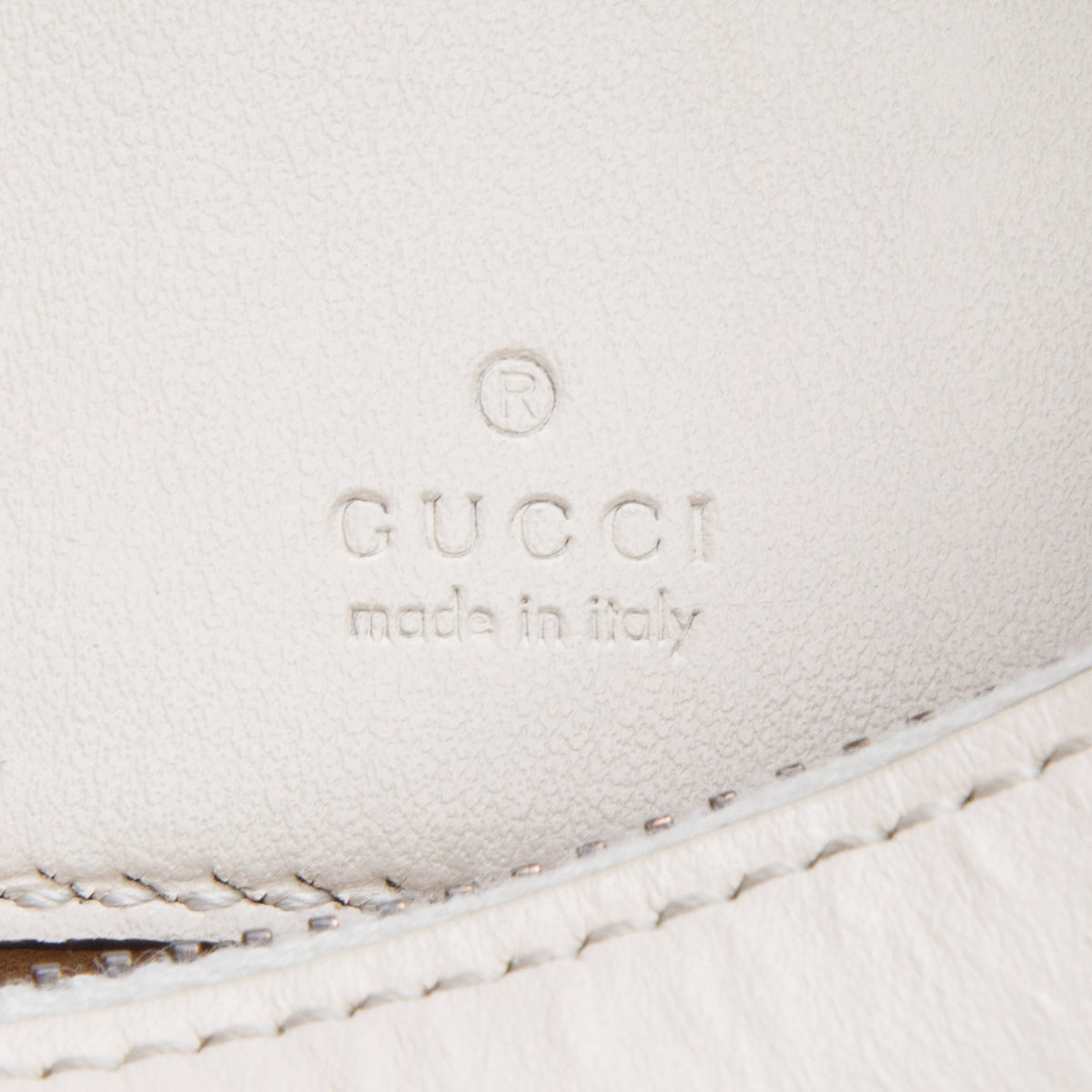 Gucci Cream Calfskin Matelasse Chevron Mini GG Marmont Half Moon Hobo w/ Strap