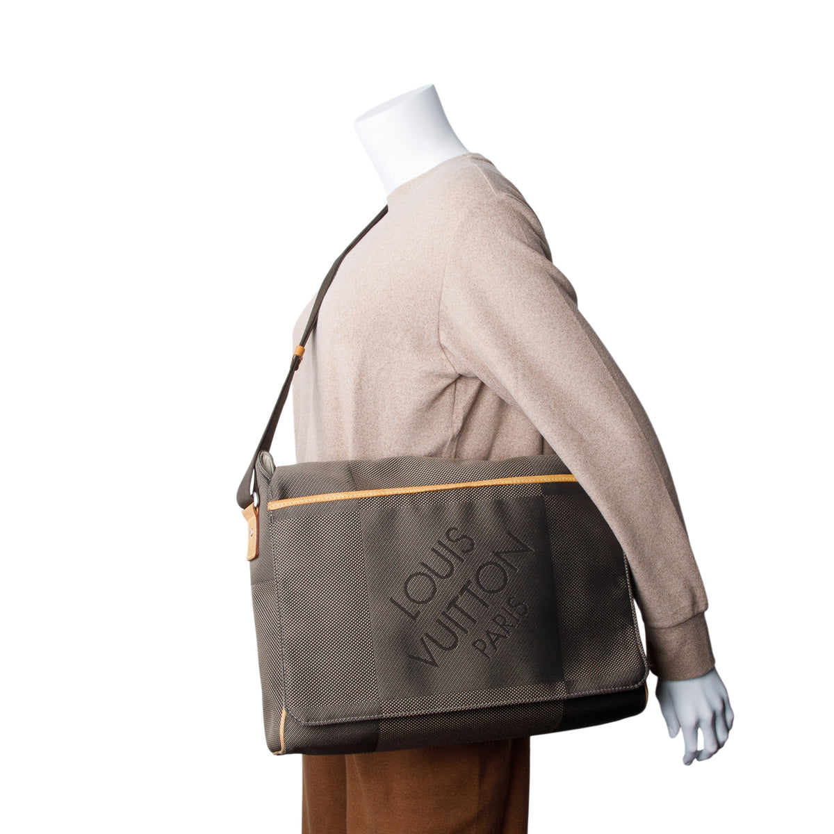 Louis Vuitton Taupe Damier Geant Messenger Bag