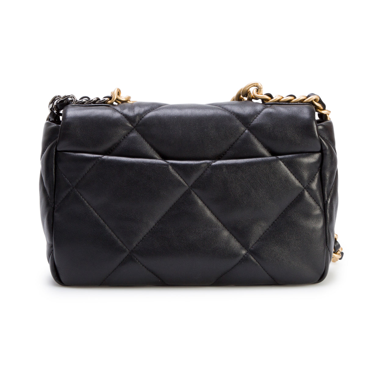 Chanel 2021 Black Quilted Lambskin Small 19 Flap w/ Box & Authenticity Card