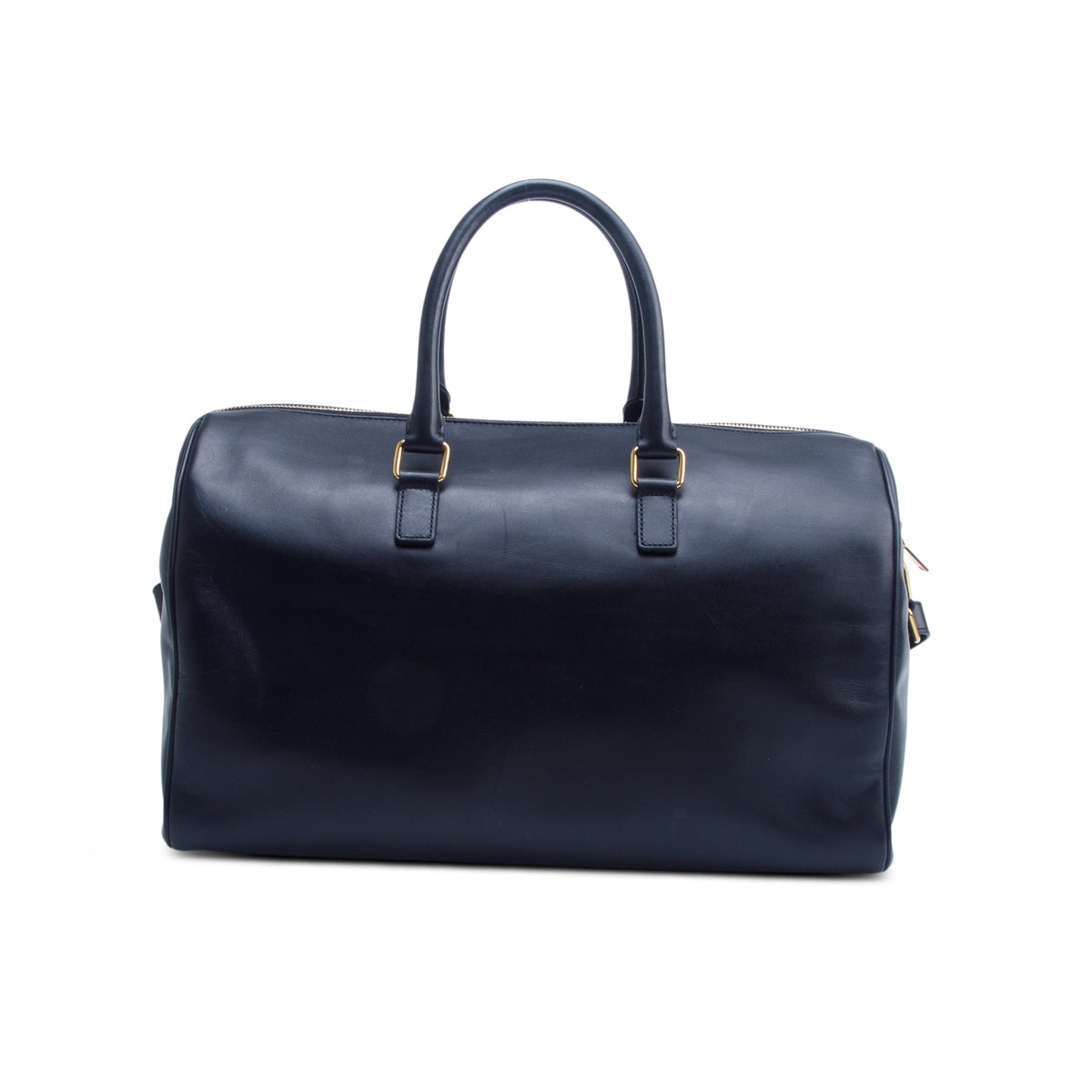 Saint Laurent Black Calfskin 12 Hour Duffle w/ Strap