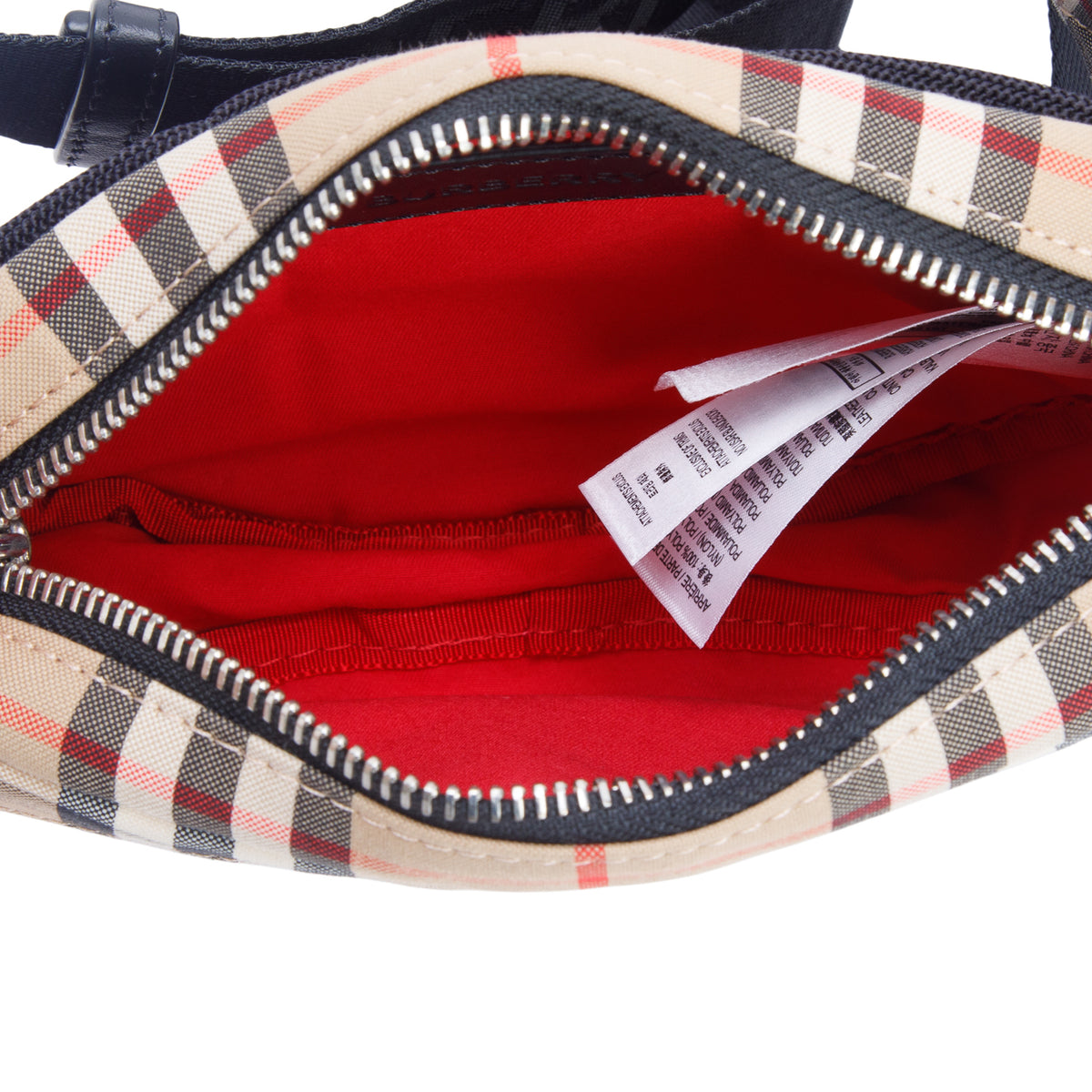 Burberry Beige Check Nylon Cannon Bum Belt Bag