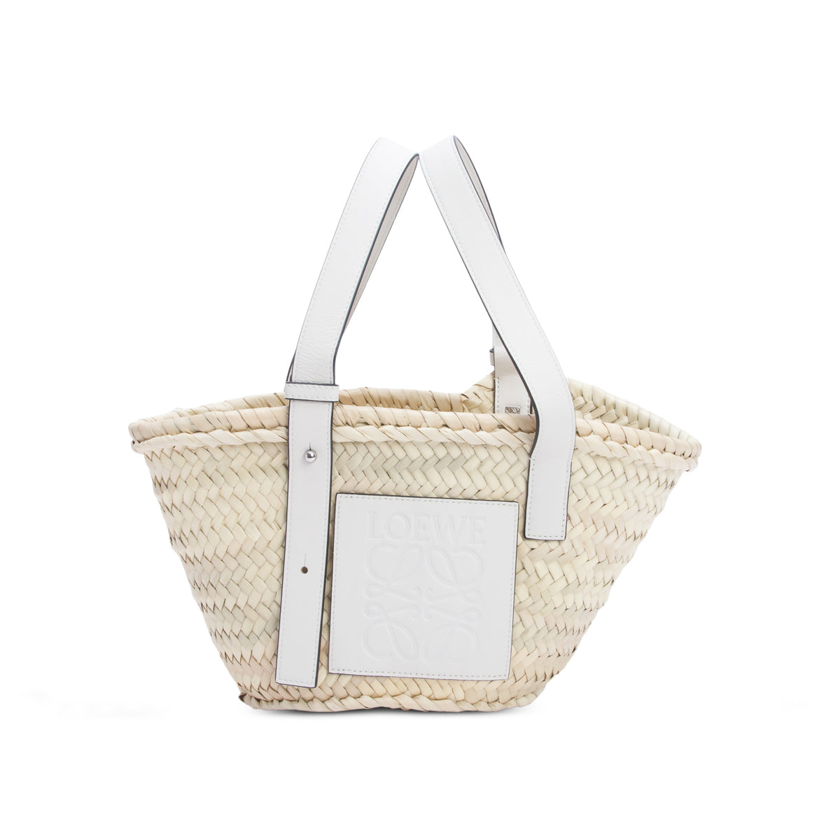 Loewe Natural Raffia Small Basket Tote Bag