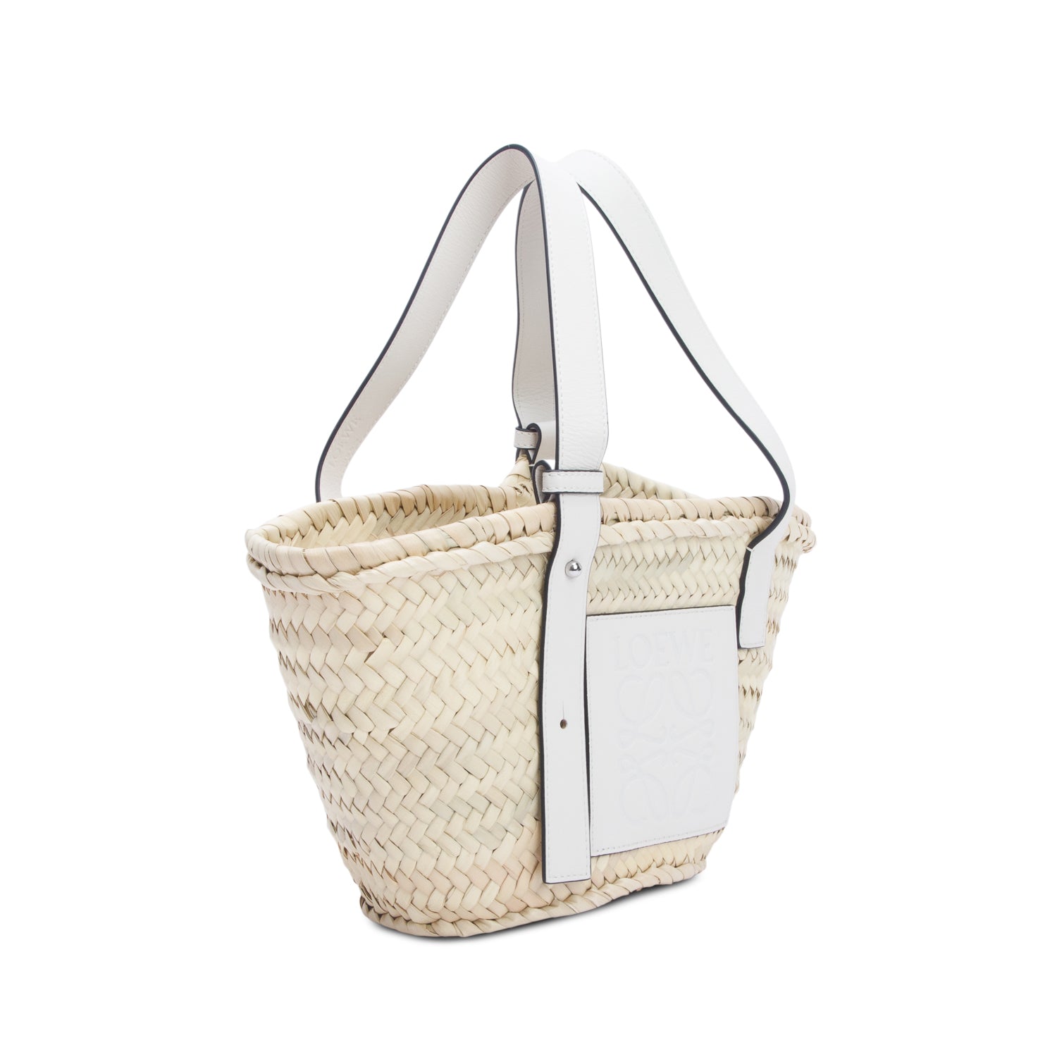 Loewe Natural Raffia Small Basket Tote Bag