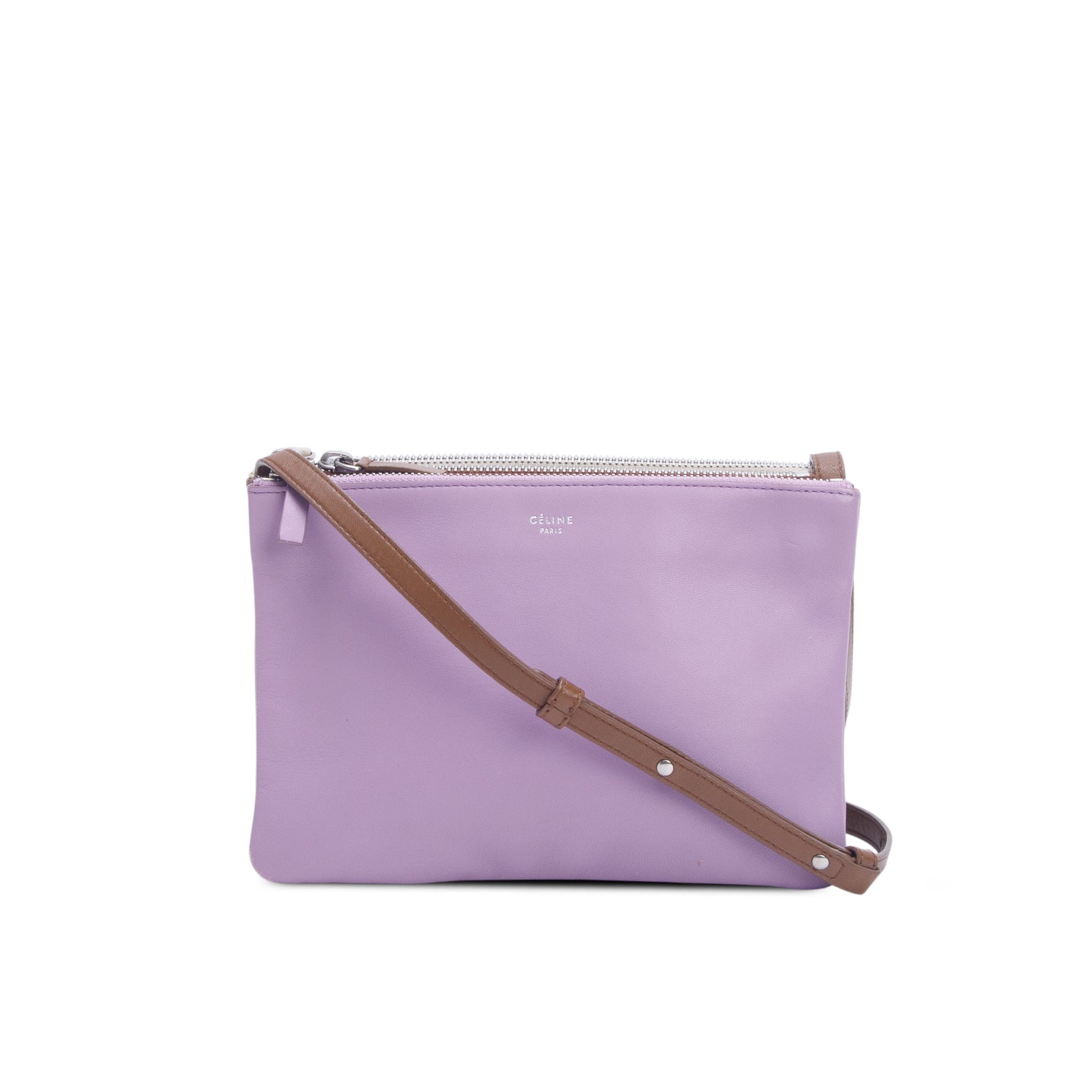 Celine Tri-Color Lambskin Small Trio Crossbody Bag