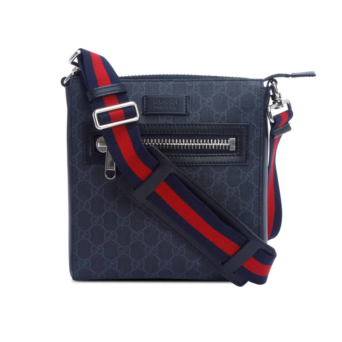 Gucci Black GG Supreme Small Messenger Bag