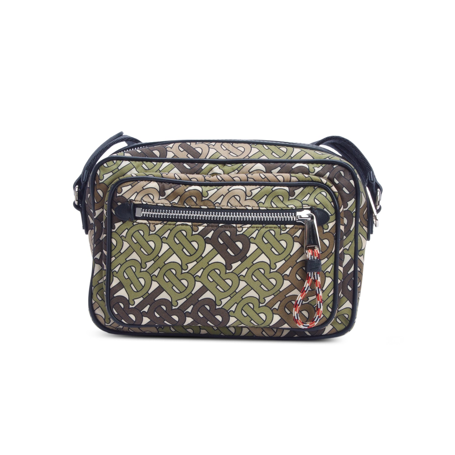 Burberry Green Nylon Monogram Crossbody Bag