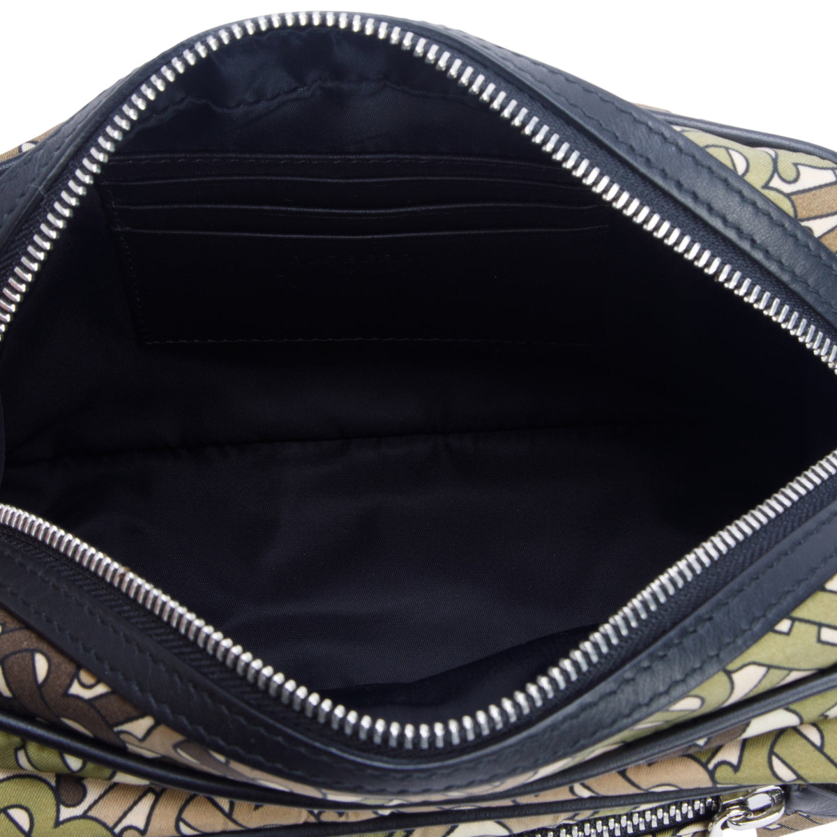 Burberry Green Nylon Monogram Crossbody Bag