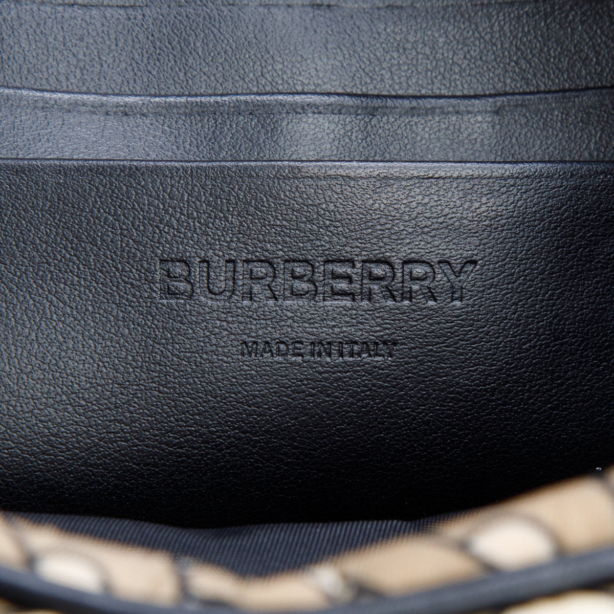 Burberry Green Nylon Monogram Crossbody Bag