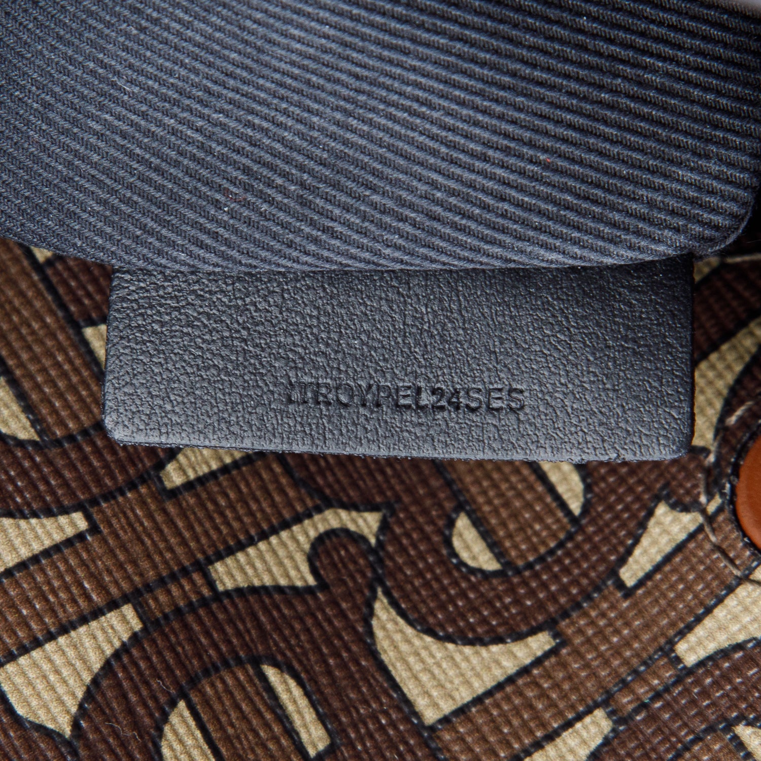 Burberry Brown E-Canvas Monogram Messenger Bag