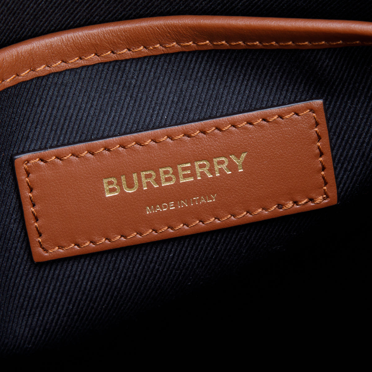 Burberry Brown E-Canvas Monogram Messenger Bag