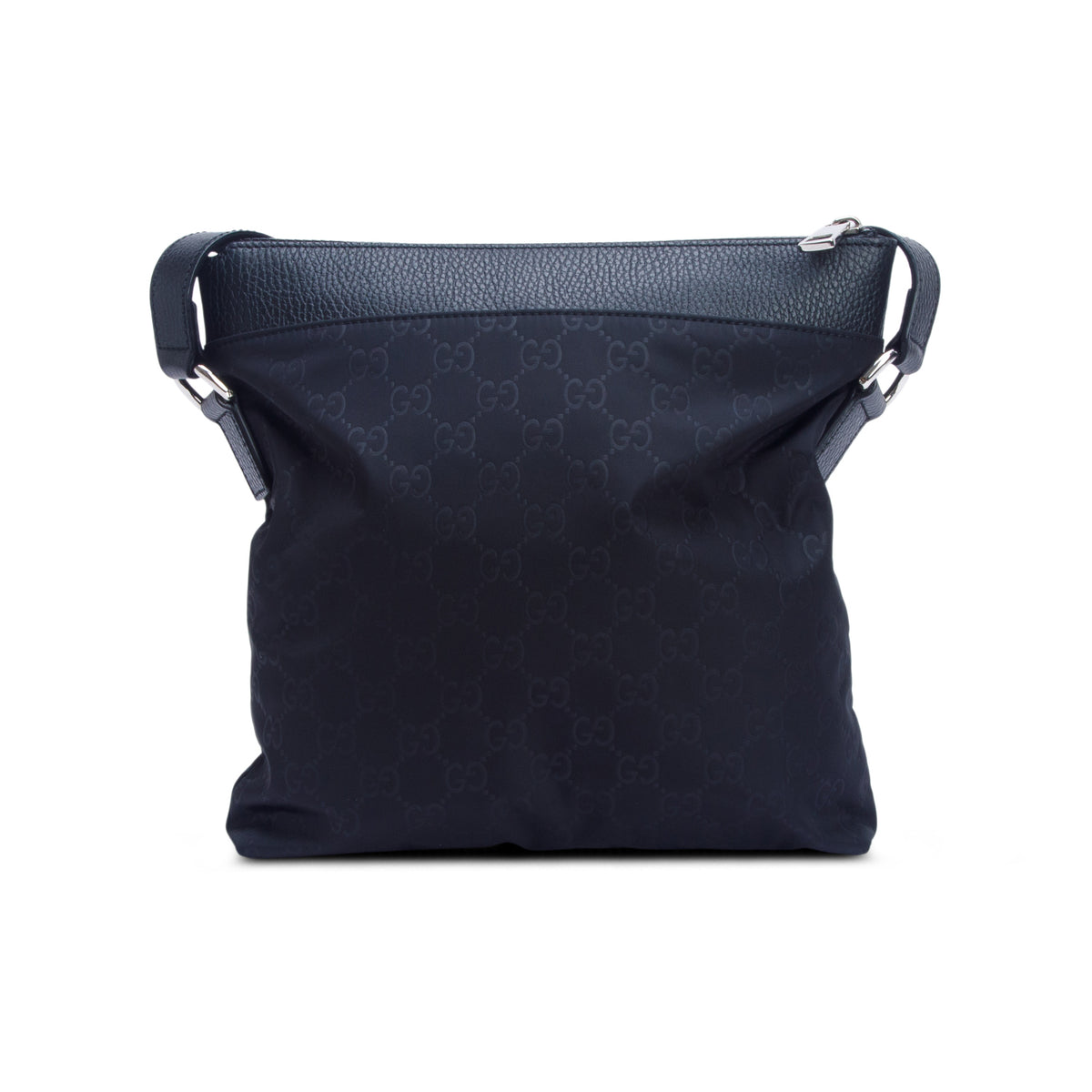 Gucci Black GG Supreme Nylon Messenger Bag