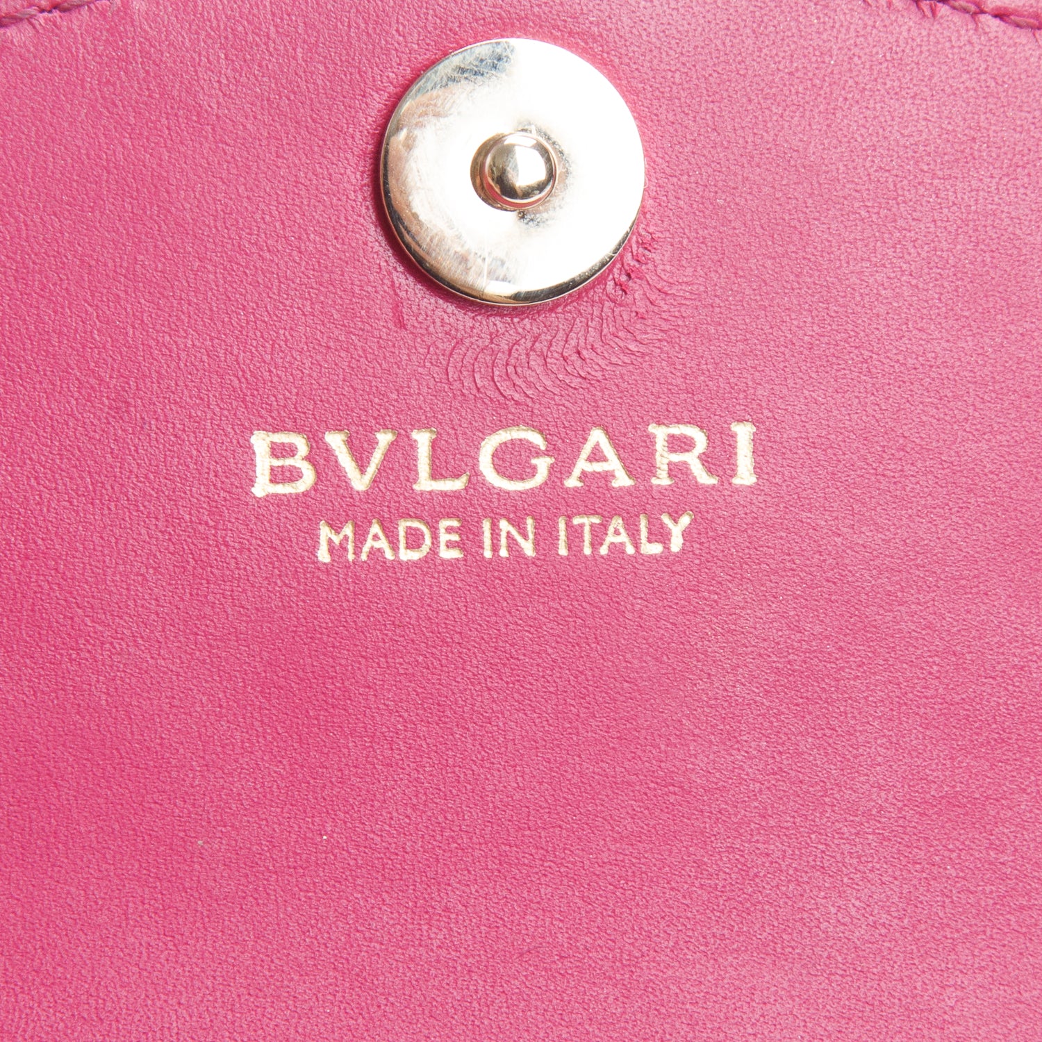 Bulgari Pink Calfskin Serpenti Forever Chain Pochette w/ Box