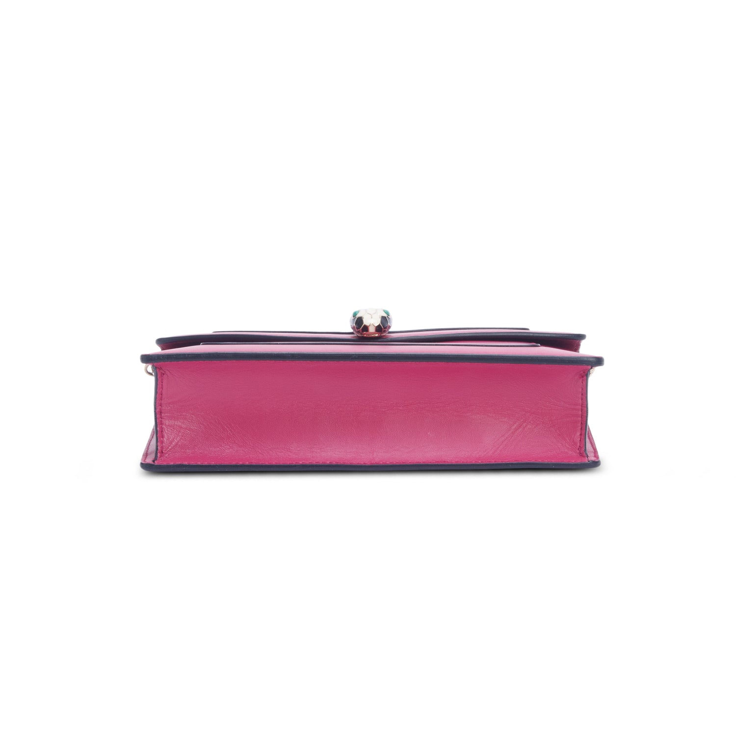 Bulgari Pink Calfskin Serpenti Forever Chain Pochette w/ Box