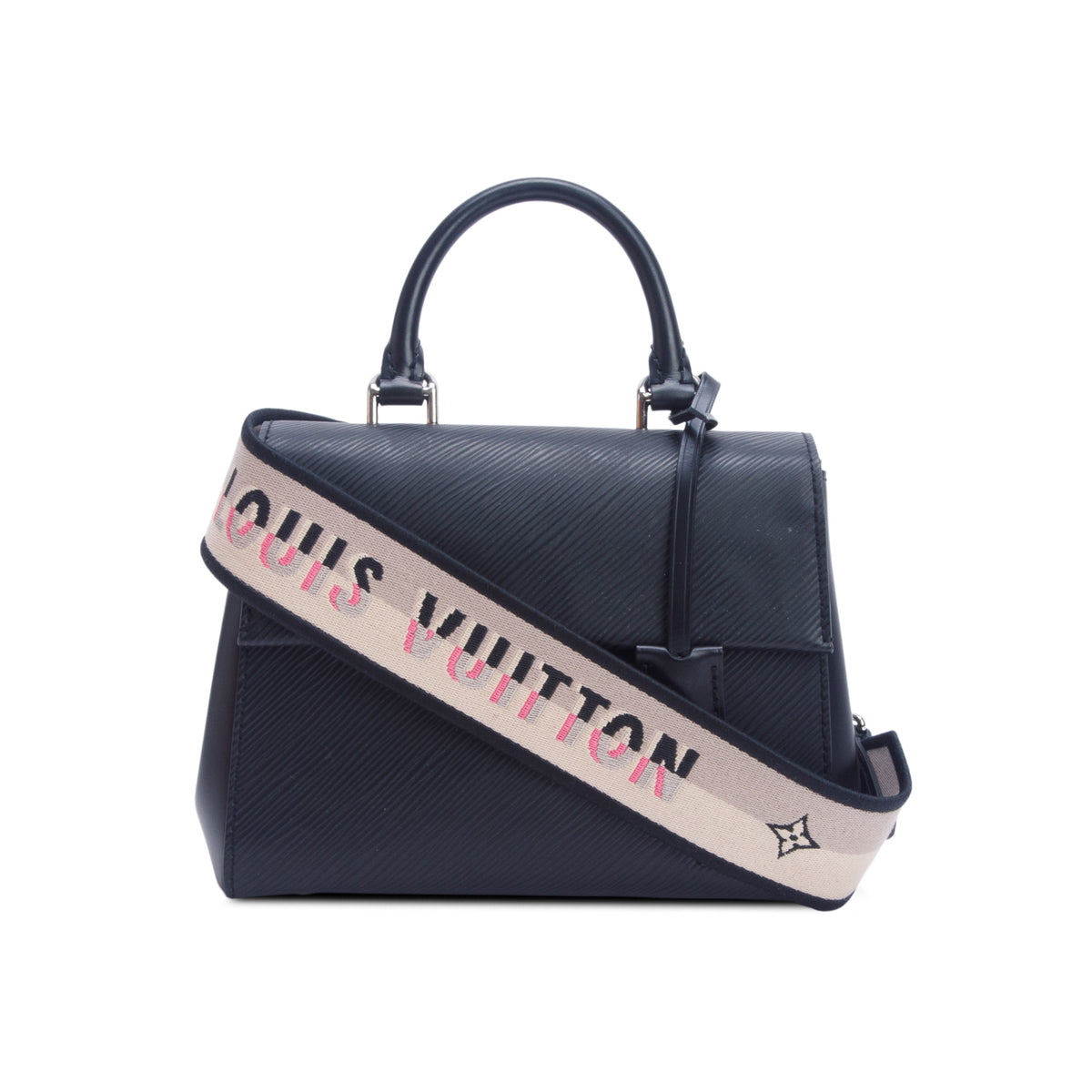 Louis Vuitton Black Epi Leather Cluny BB w/ Box & Strap