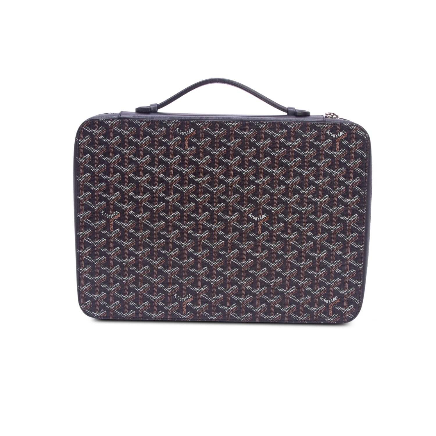 Goyard 2020 Black Goyardine Universal Companion Portfolio w/ Box