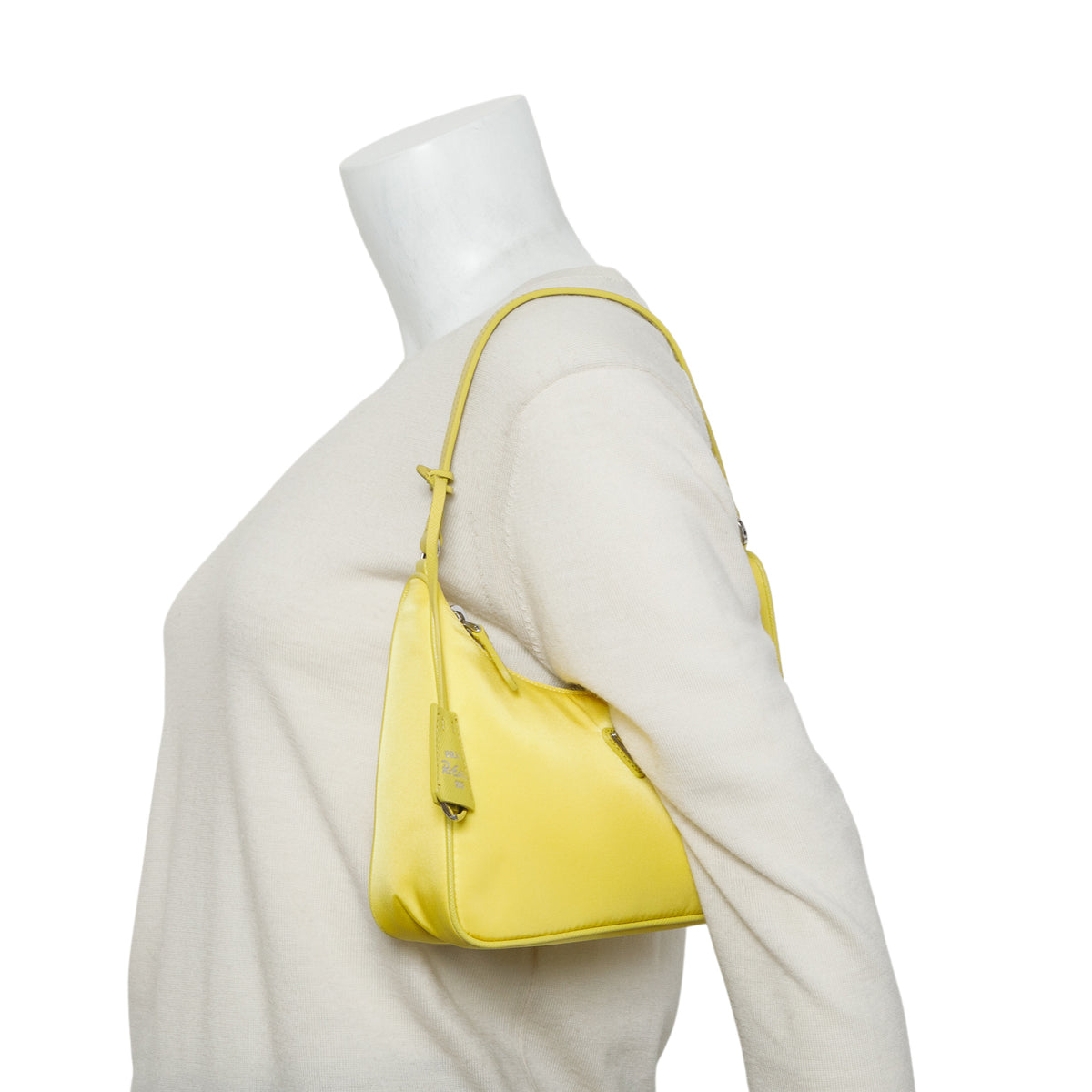 Prada Yellow Re-Nylon Saffiano Re-Edition 2000 Mini Bag