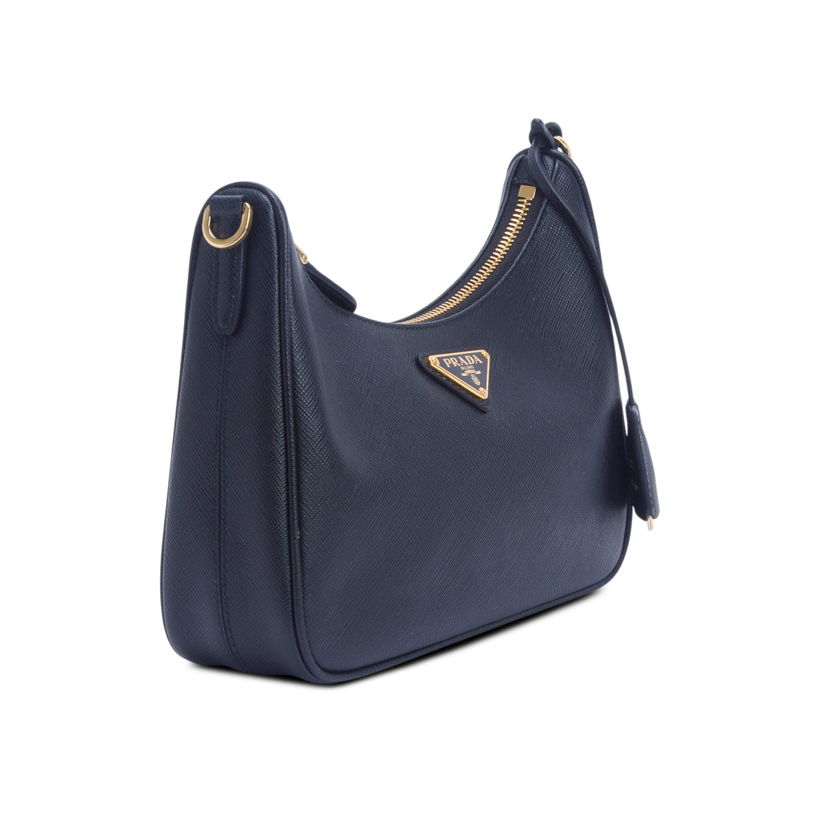 Prada Black Saffiano Lux Re-Edition 2005 Shoulder Bag w/ Straps