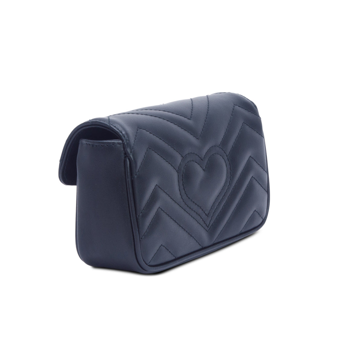 Gucci Black GG Marmont Matelasse Leather Super Mini Bag