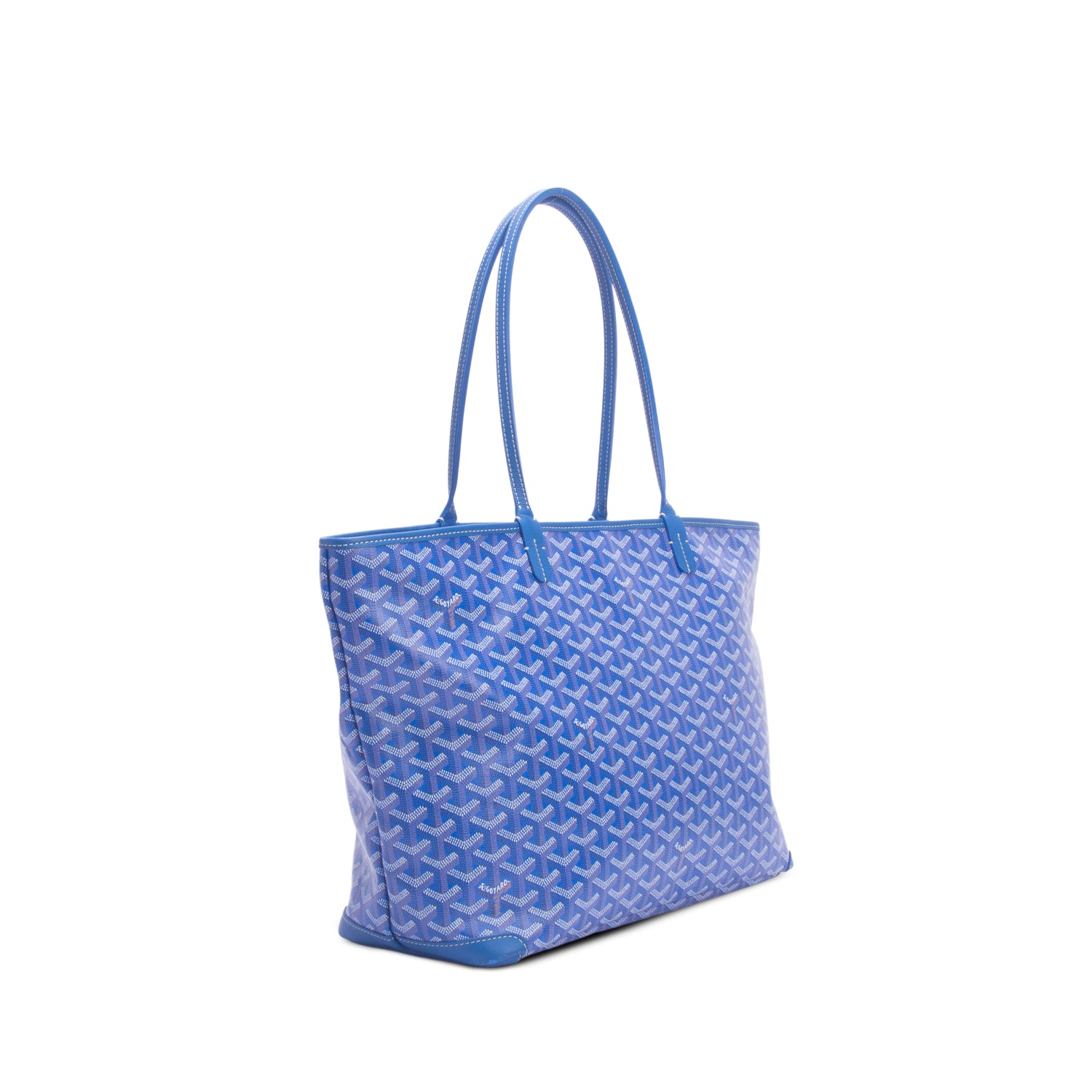 Goyard 2024 Blue Monogram and Leather Trim Artois MM