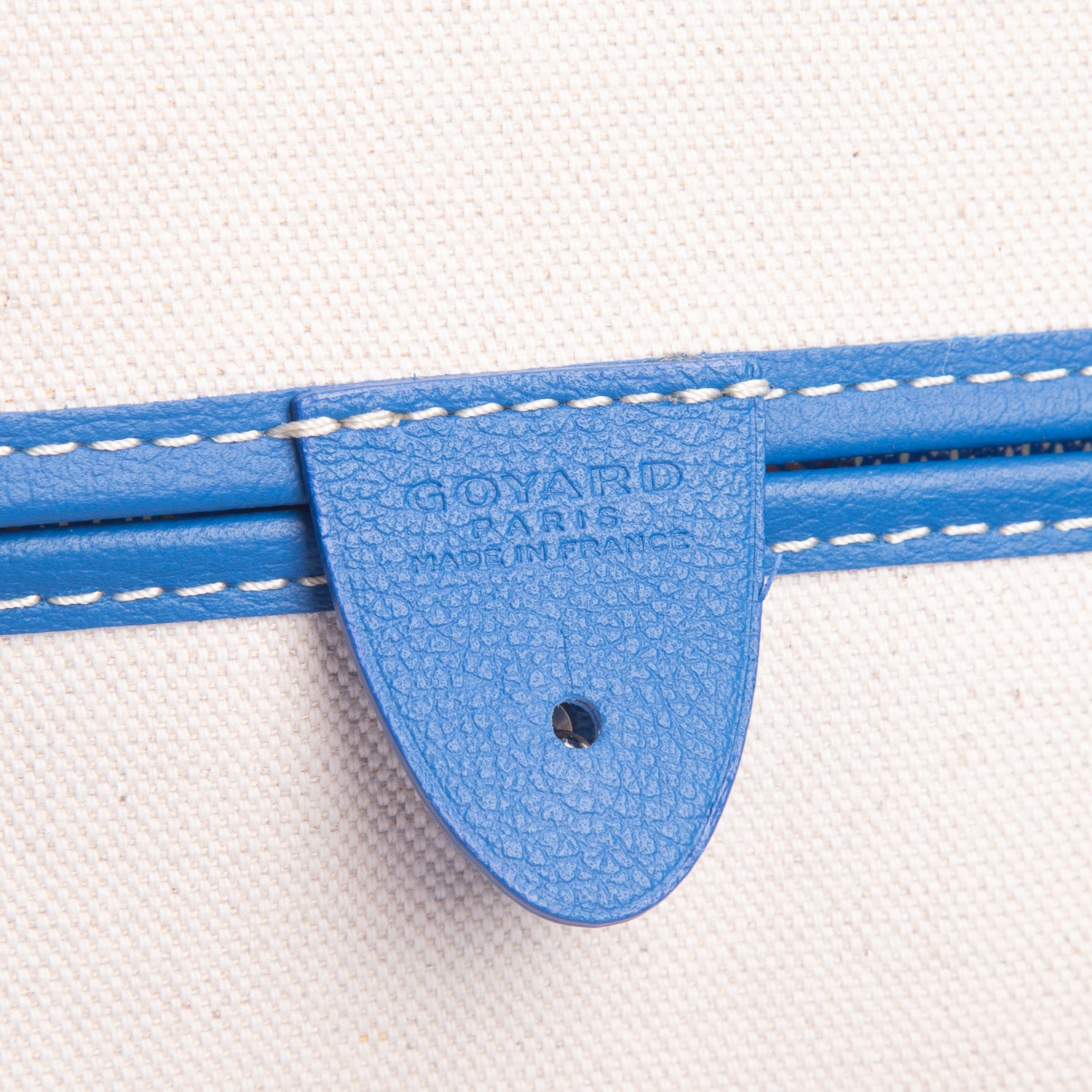 Goyard 2024 Blue Monogram and Leather Trim Artois MM